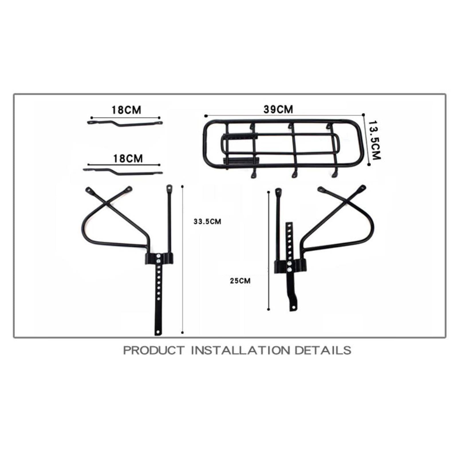 Rear Bike Rack Travel Bicycle Rack Back Seat Bicycle Rear Luggage Cargo Rack