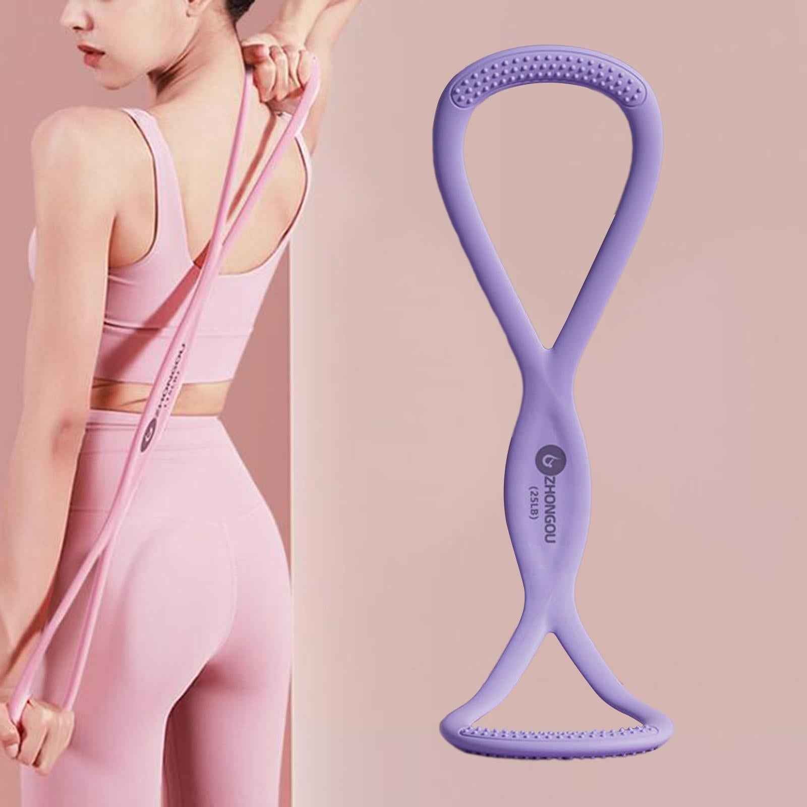 Exercise Band Yoga Resistance Band for Body Building Muscle Building Workout purple