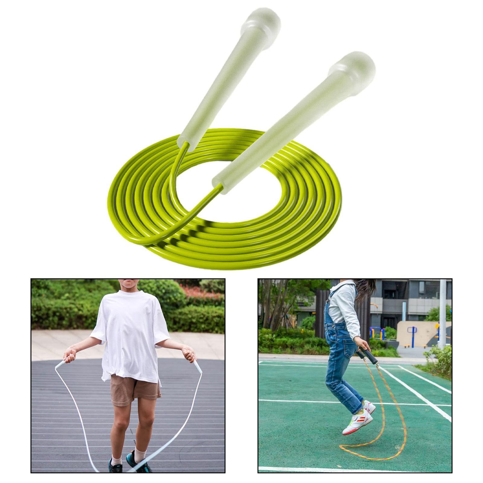 2xJump Rope for Kids Boys Girls Lightweight for Workout Outdoor Sports Fitness Green