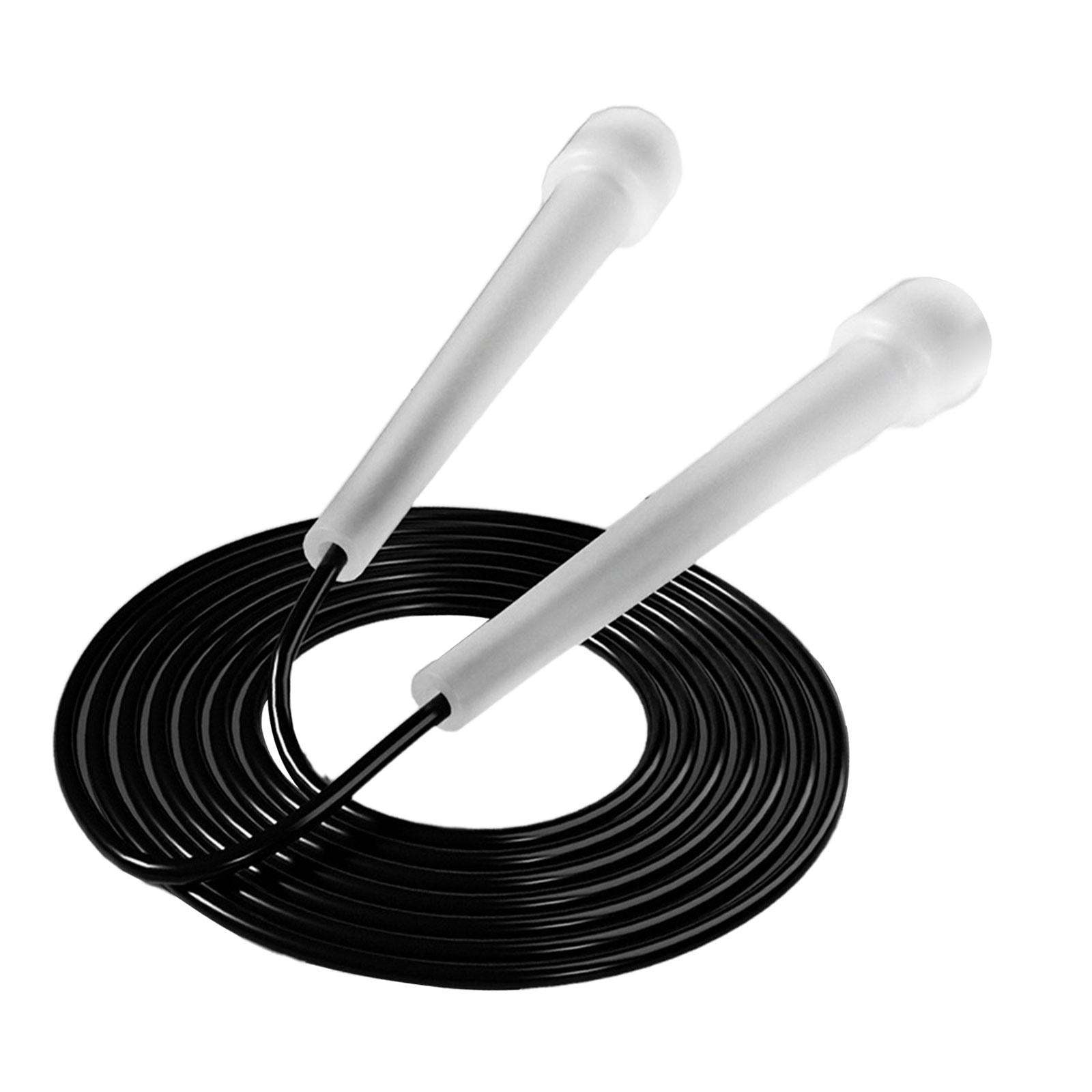 2xJump Rope for Kids Boys Girls Lightweight for Workout Outdoor Sports Fitness Black