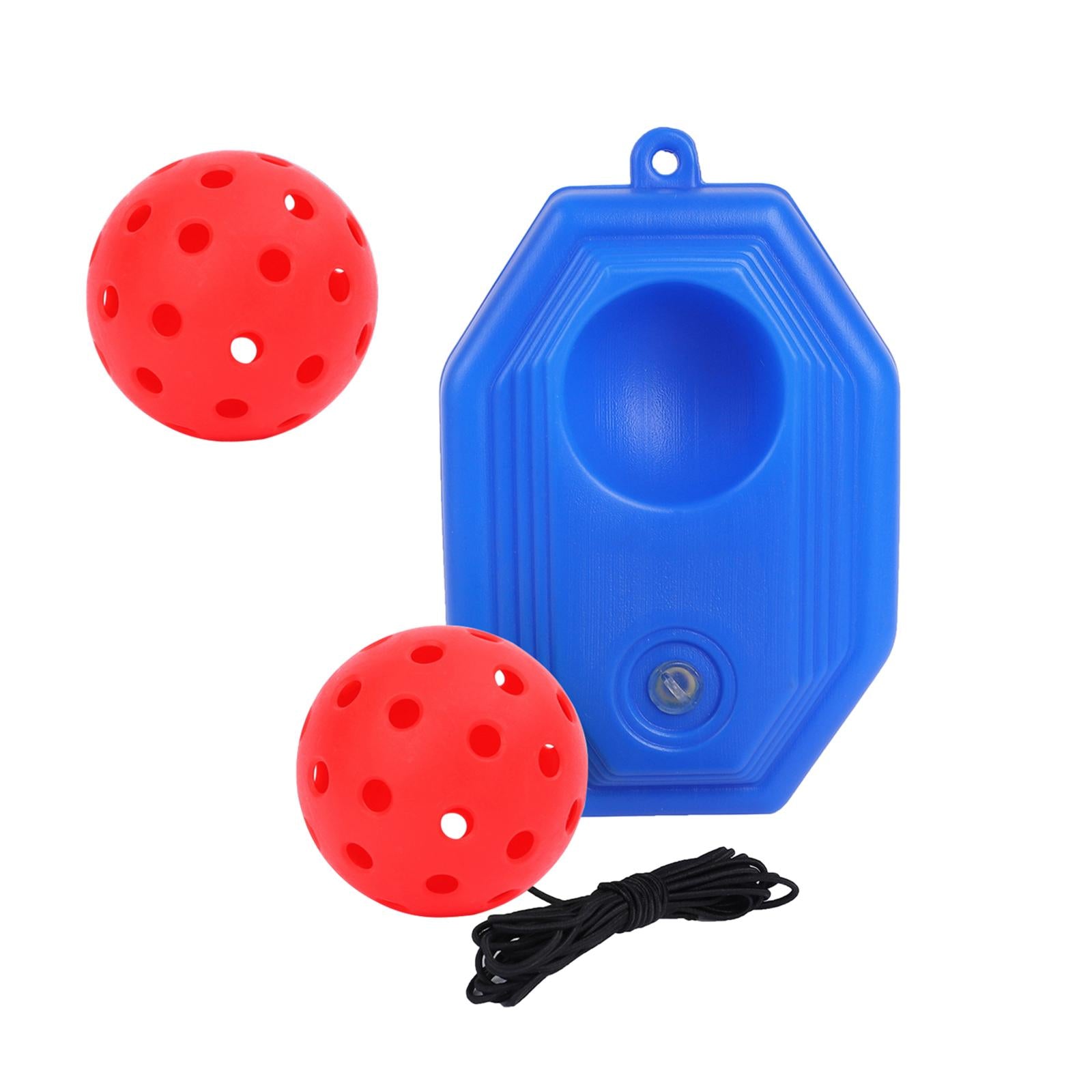 Pickleball Trainer Improve Speed Player Solo Training with Elastic Rope Ball Red