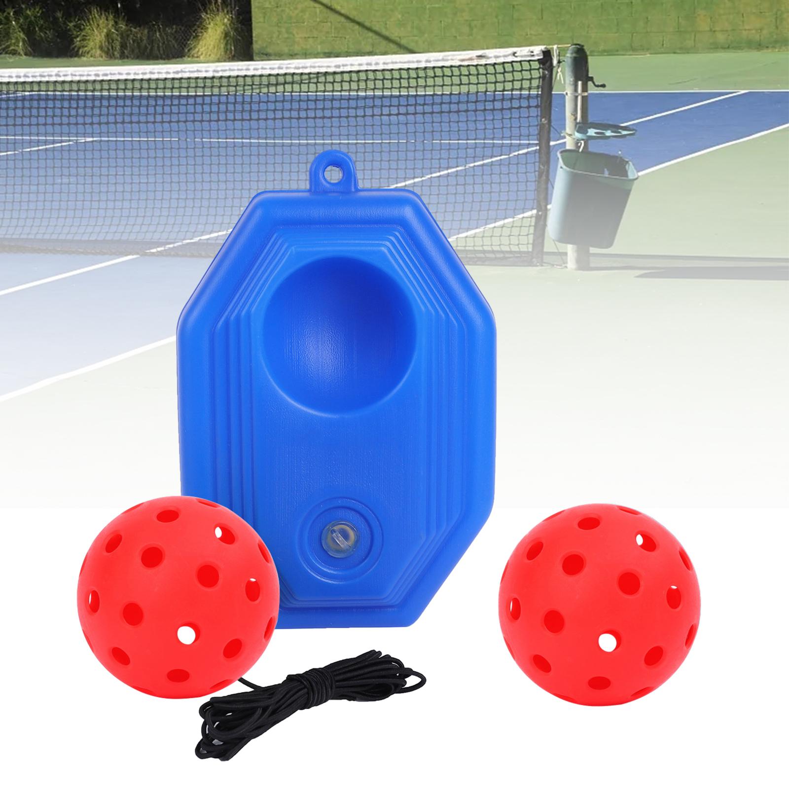 Pickleball Trainer Improve Speed Player Solo Training with Elastic Rope Ball Red