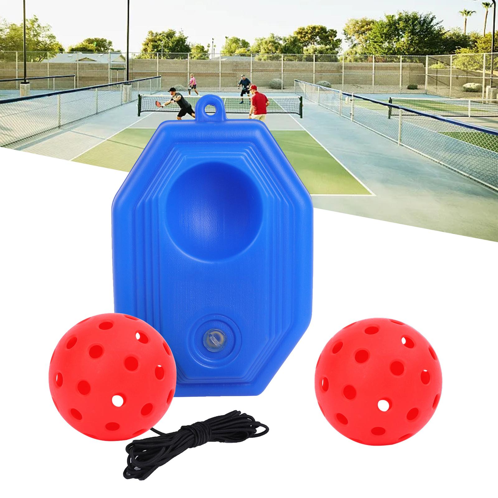 Pickleball Trainer Improve Speed Player Solo Training with Elastic Rope Ball Red