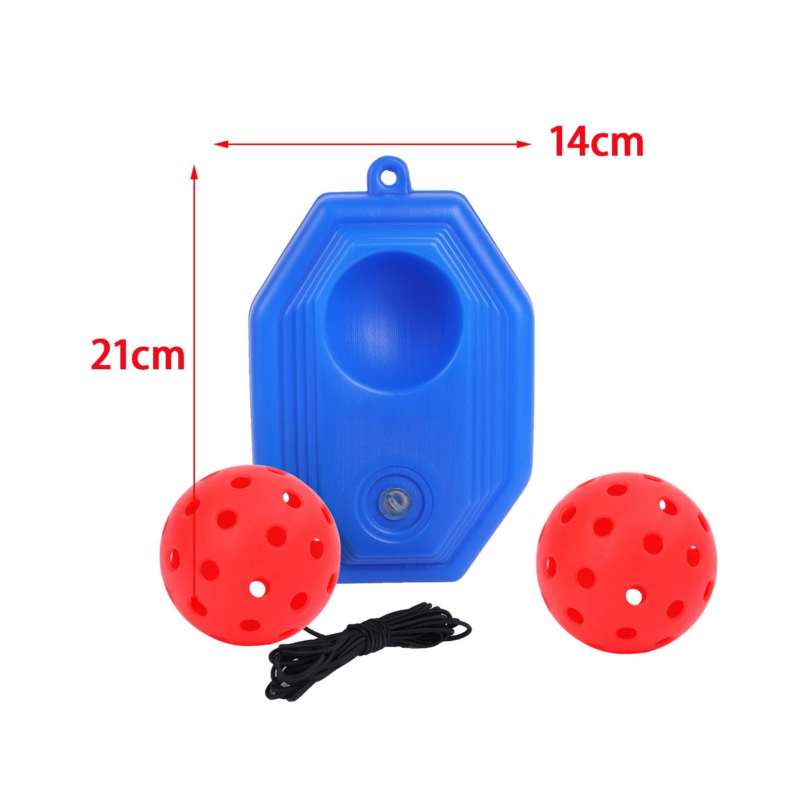 Pickleball Trainer Improve Speed Player Solo Training with Elastic Rope Ball Red