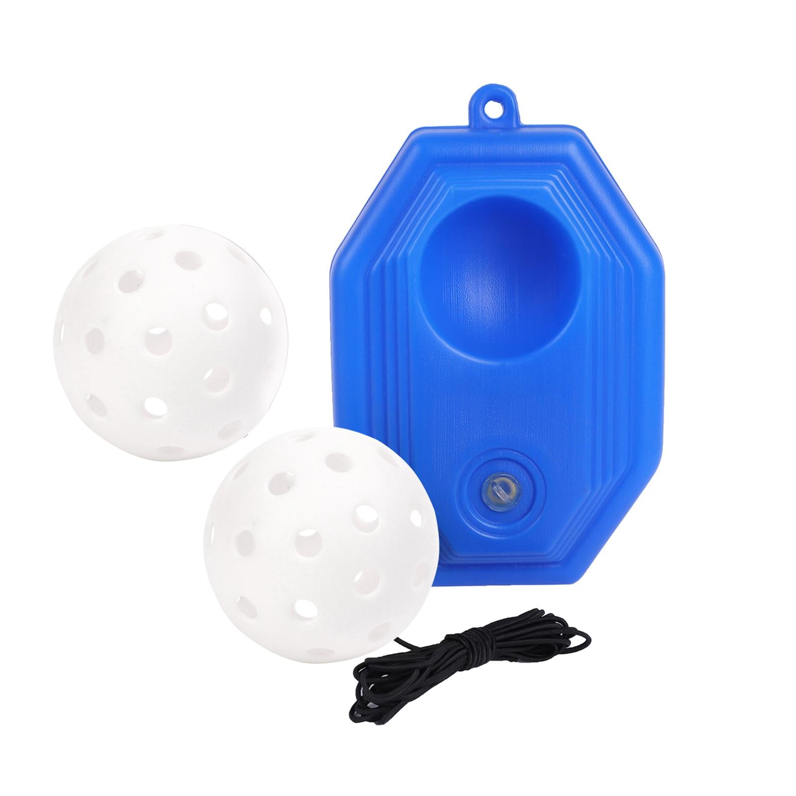 Pickleball Trainer Improve Speed Player Solo Training with Elastic Rope Ball White