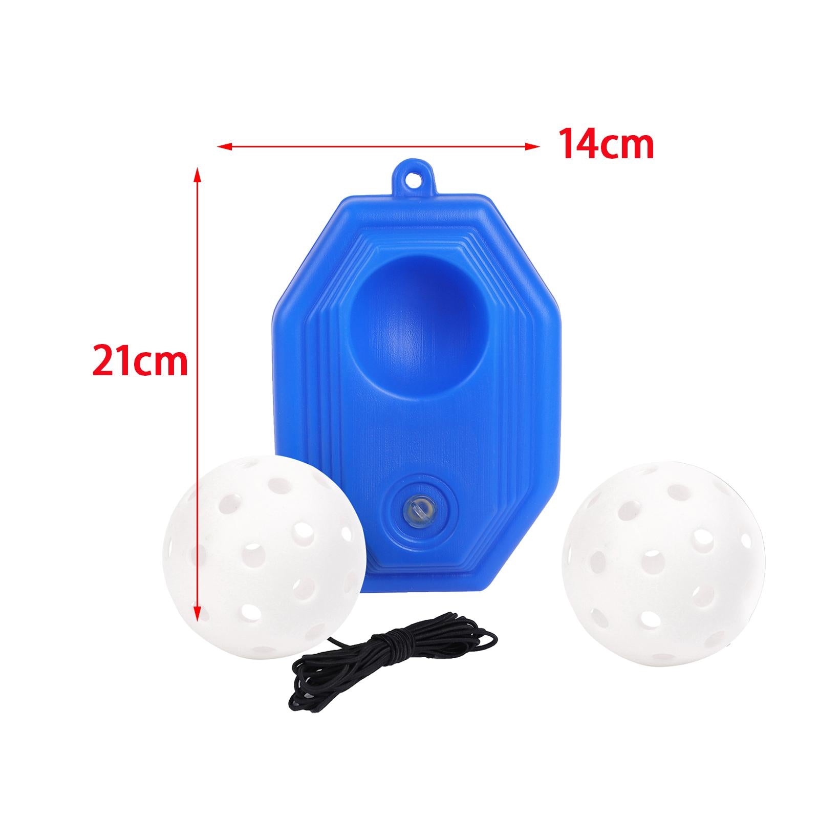 Pickleball Trainer Improve Speed Player Solo Training with Elastic Rope Ball White