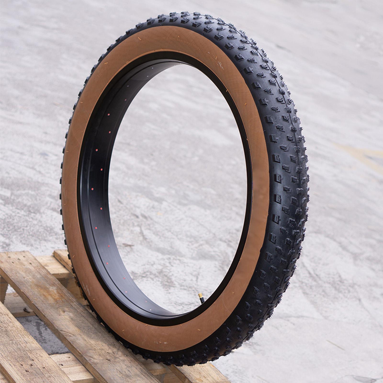 Snow Bike Tire Durable ATV Tire for Snow Vehicle Tire Replacement 20x3in Black Brown