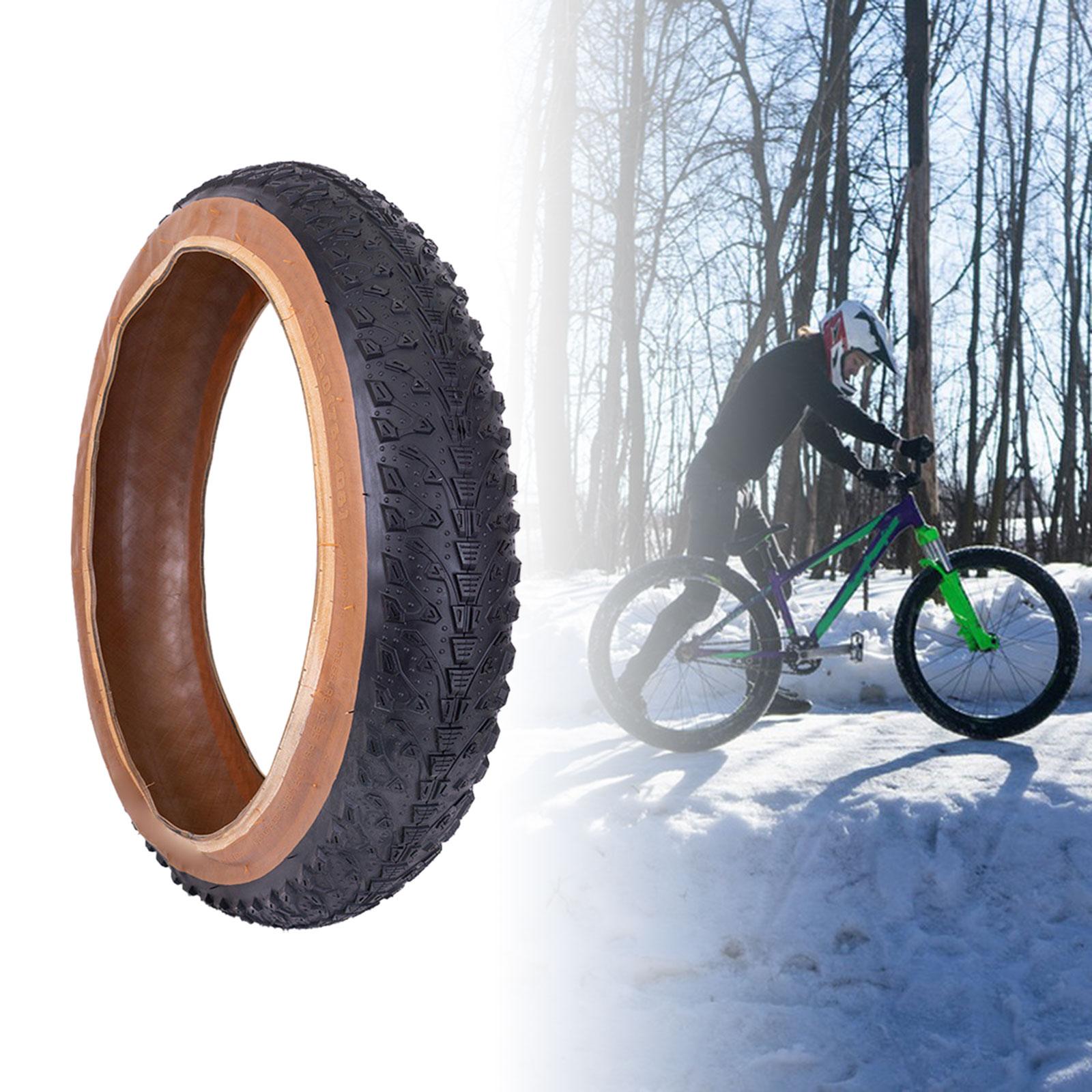 Snow Bike Tire Durable ATV Tire for Snow Vehicle Tire Replacement 20x3in Black Brown