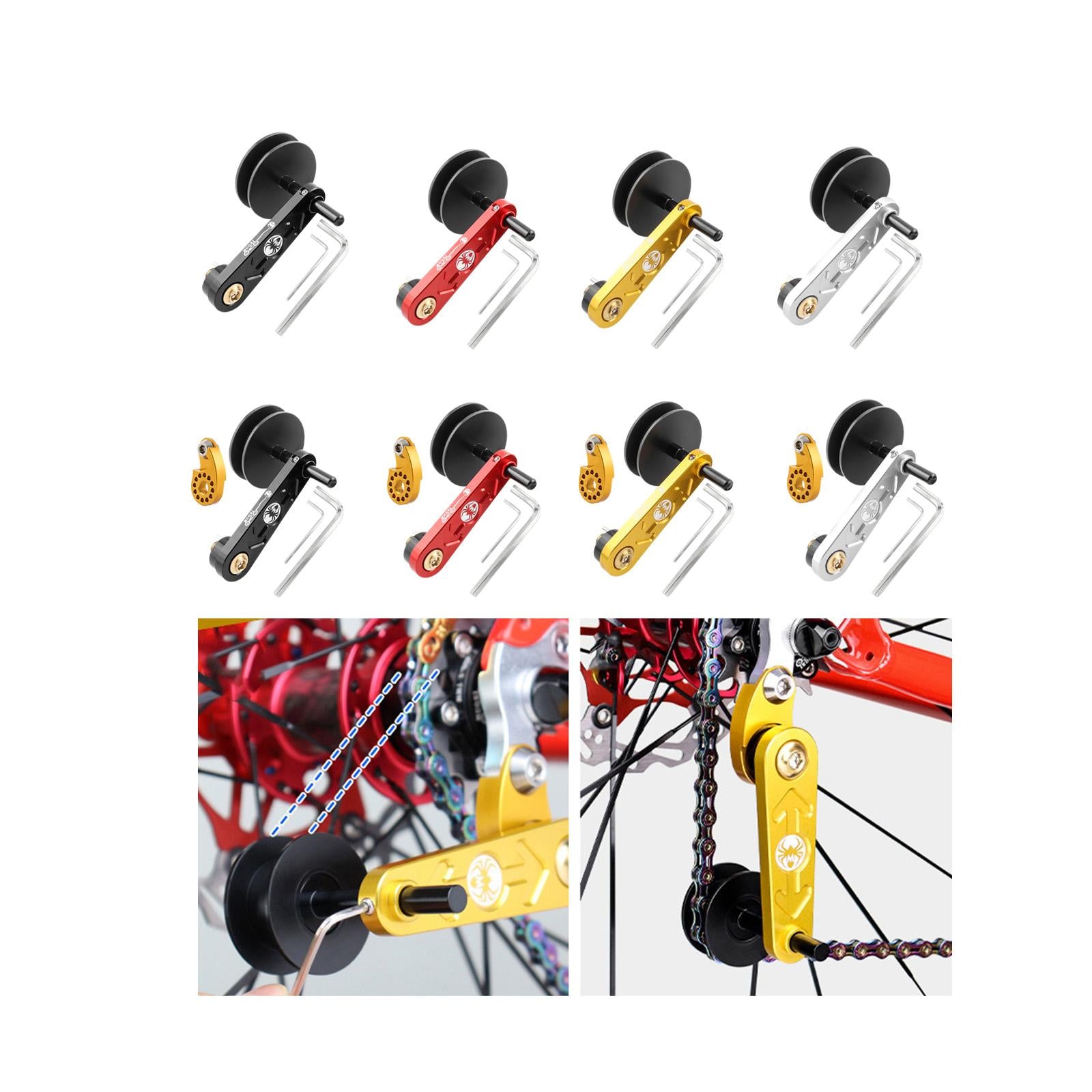 High Quality Adjuster Tensioner Riding Aluminum Alloy Bike Accessories Black