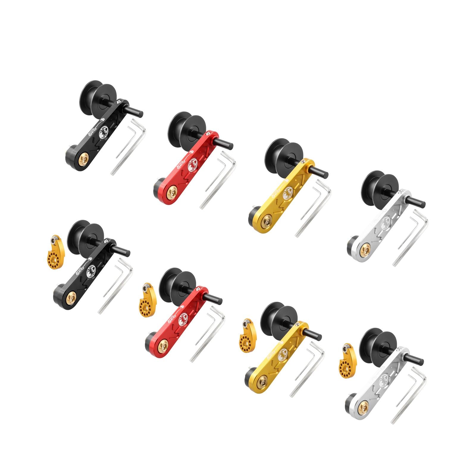Bike Chain Tensioner Aluminum Alloy Tool Lightweight Adapter Chain Converter black