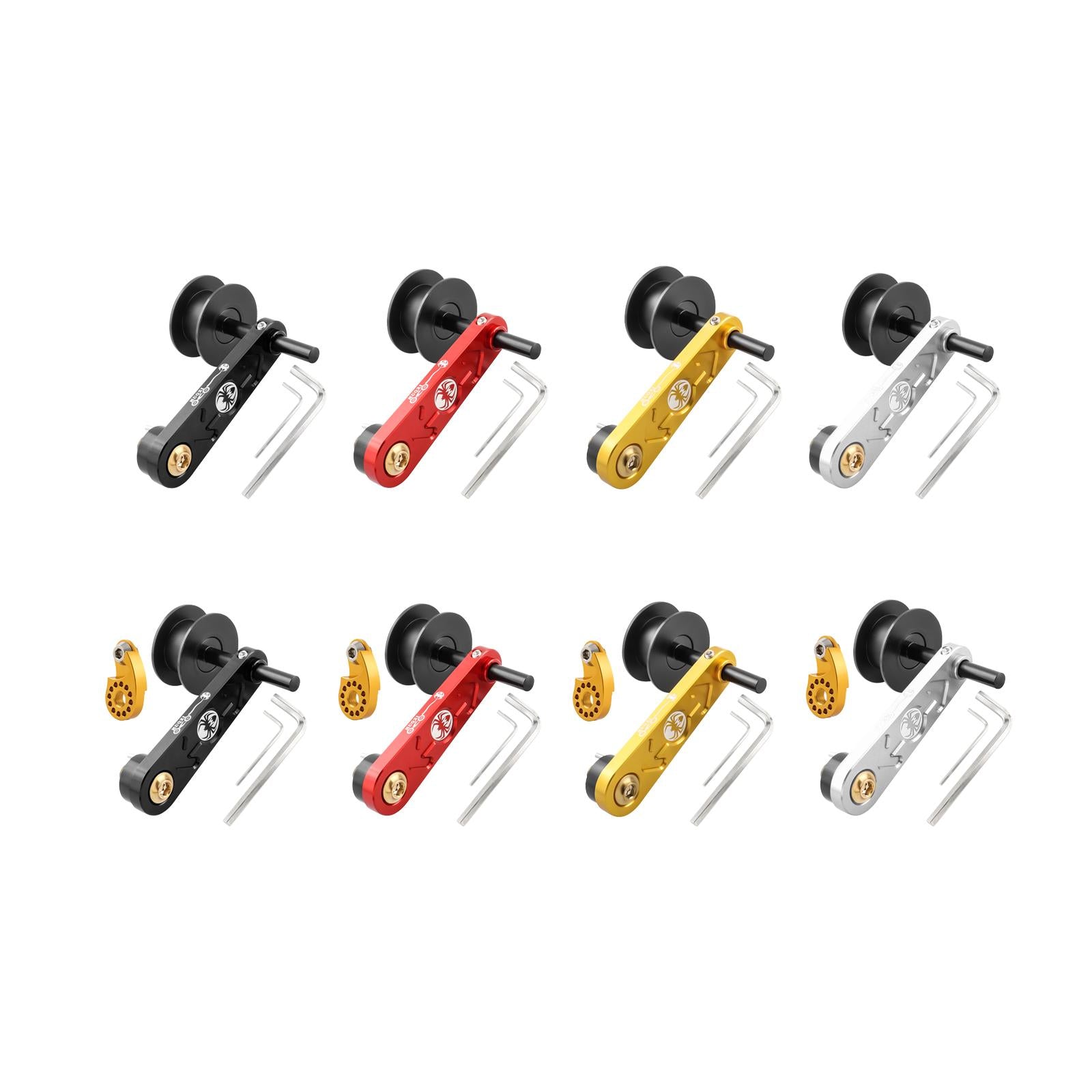 Bike Chain Tensioner Aluminum Alloy Tool Lightweight Adapter Chain Converter black