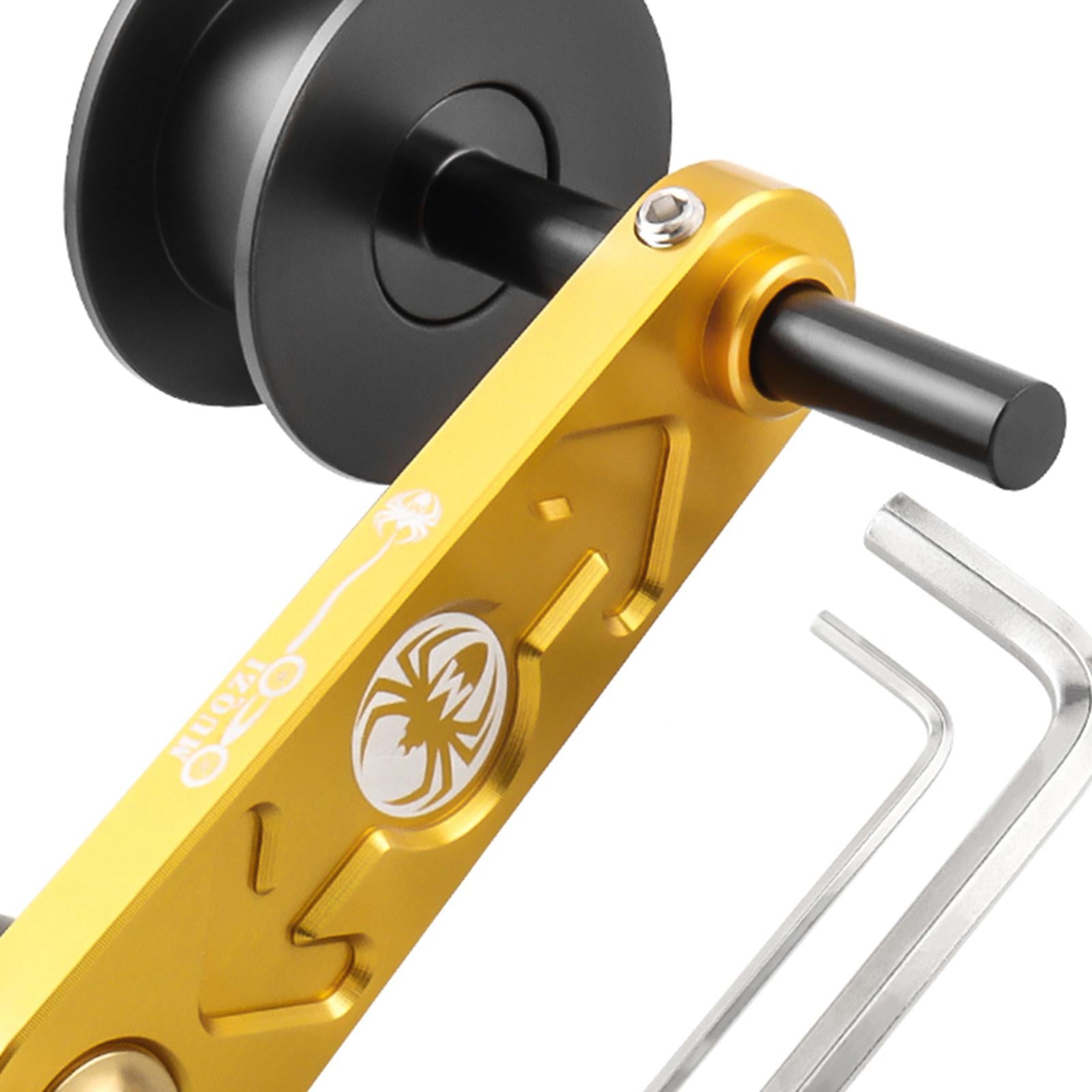 Bike Chain Tensioner Aluminum Alloy Tool Lightweight Adapter Chain Converter gold