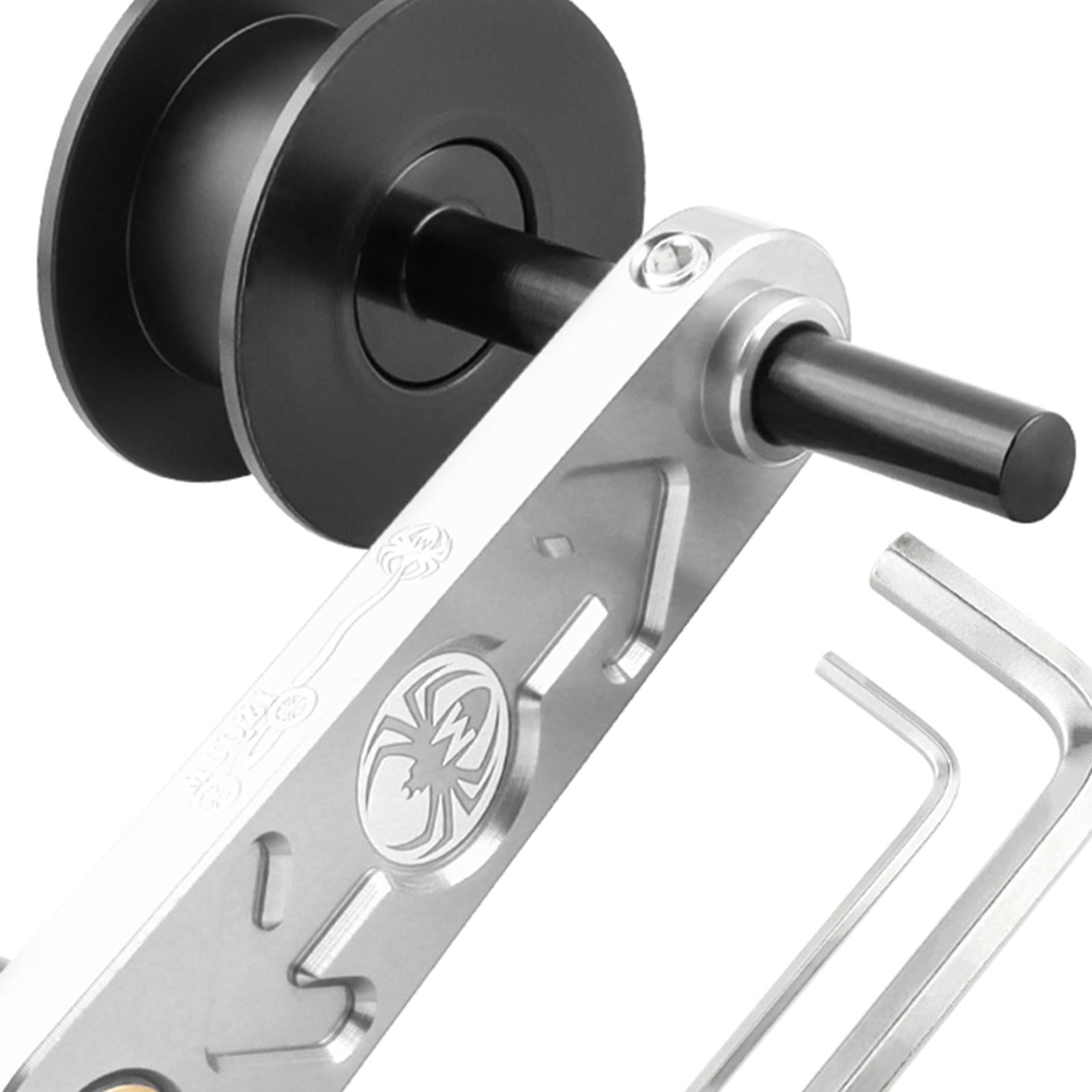 Bike Chain Tensioner Aluminum Alloy Tool Lightweight Adapter Chain Converter silver