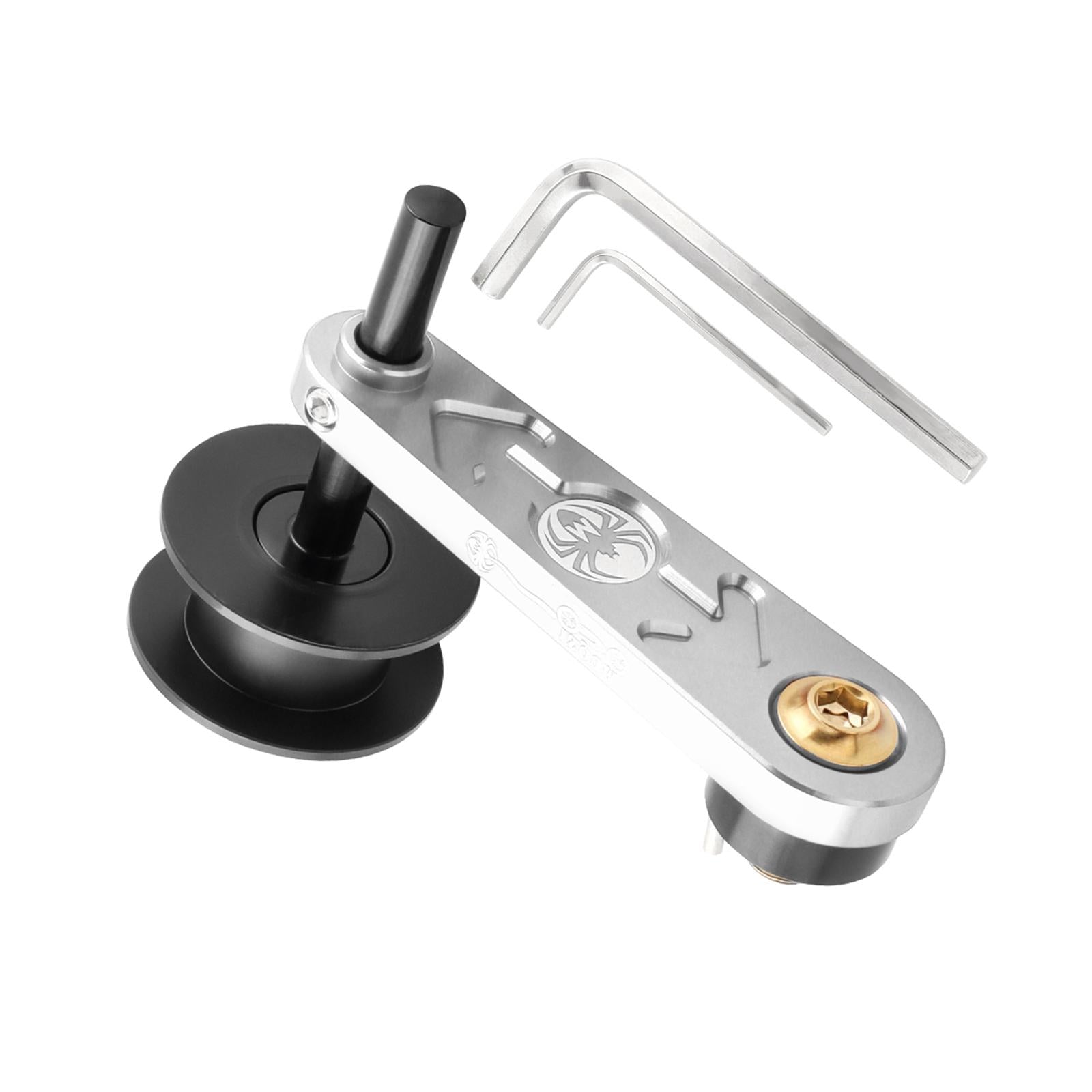 Bike Chain Tensioner Aluminum Alloy Tool Lightweight Adapter Chain Converter silver