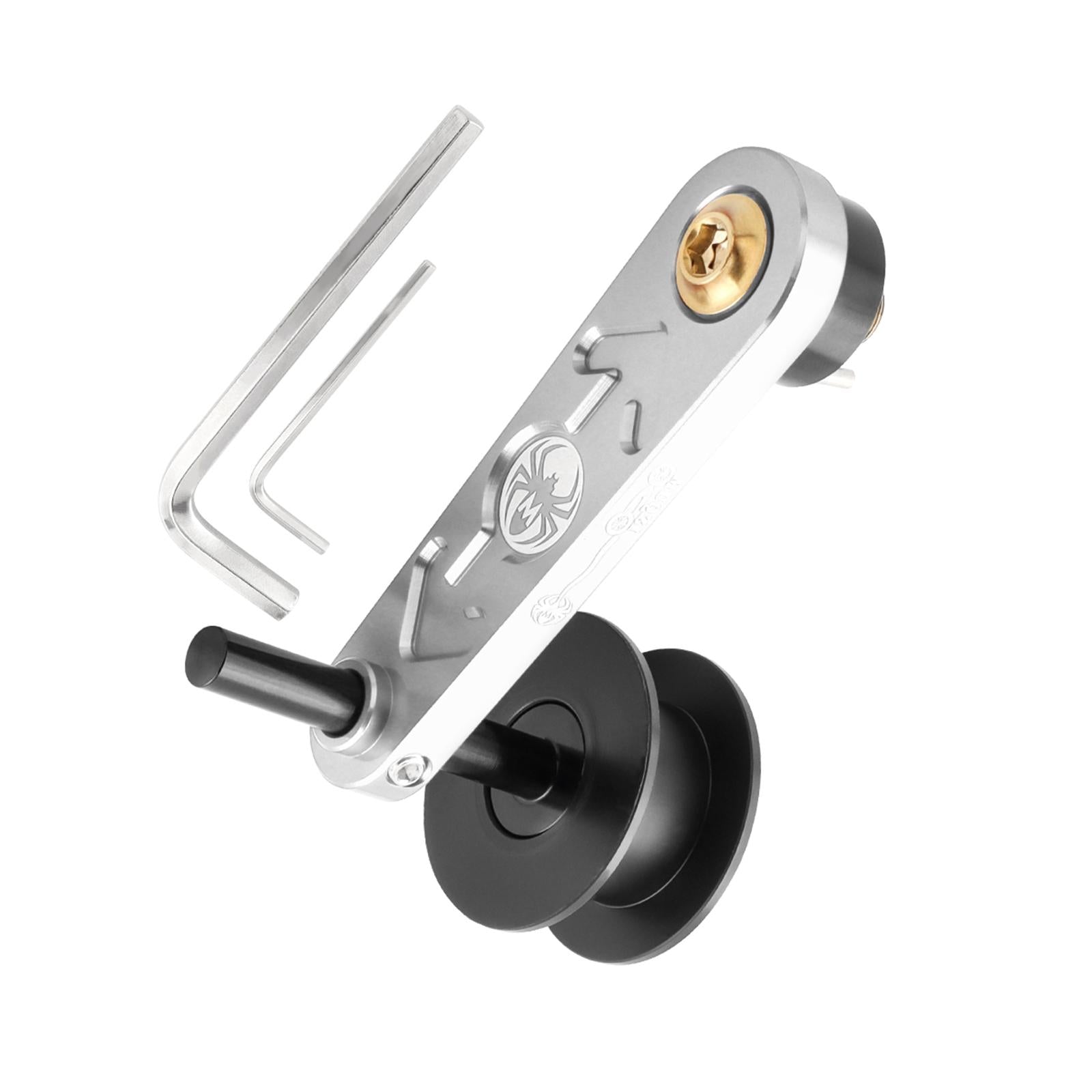 Bike Chain Tensioner Aluminum Alloy Tool Lightweight Adapter Chain Converter silver