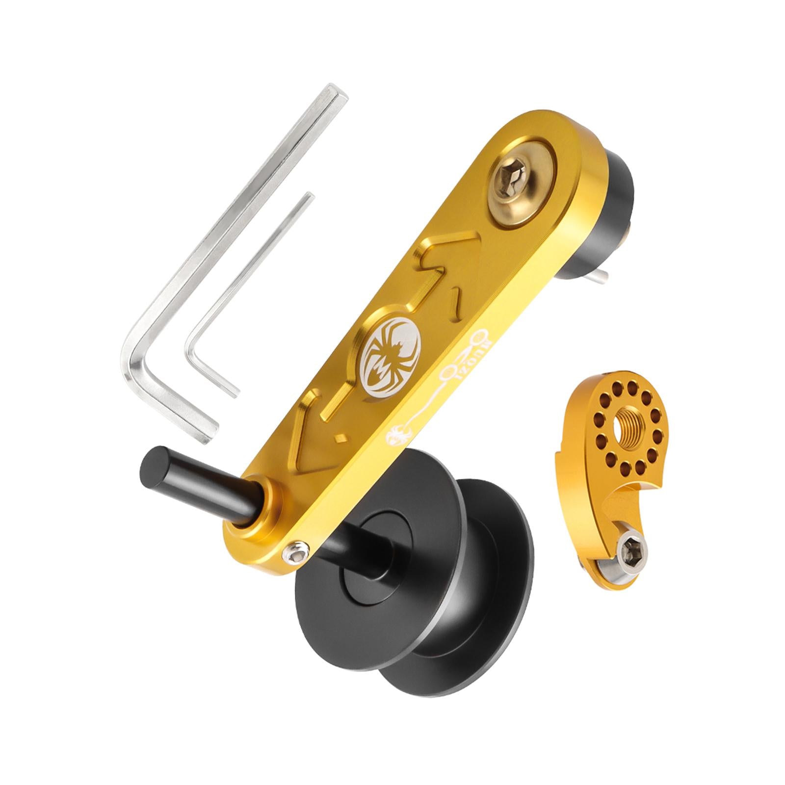 Bike Chain Tensioner Aluminum Alloy Tool Lightweight Adapter Chain Converter gold with Regulator