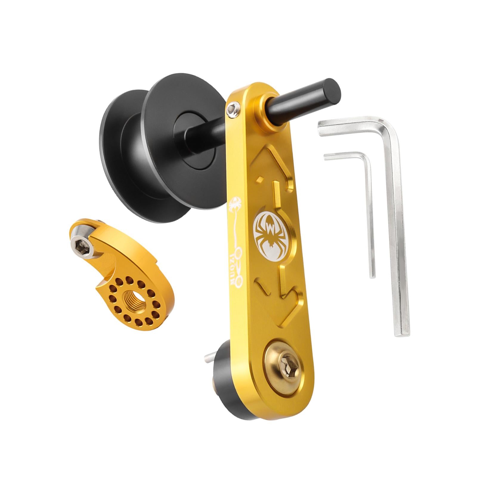 Bike Chain Tensioner Aluminum Alloy Tool Lightweight Adapter Chain Converter gold with Regulator