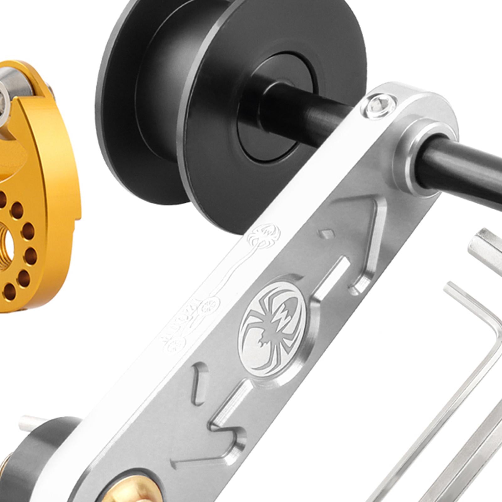 Bike Chain Tensioner Aluminum Alloy Tool Lightweight Adapter Chain Converter silver withRegulator
