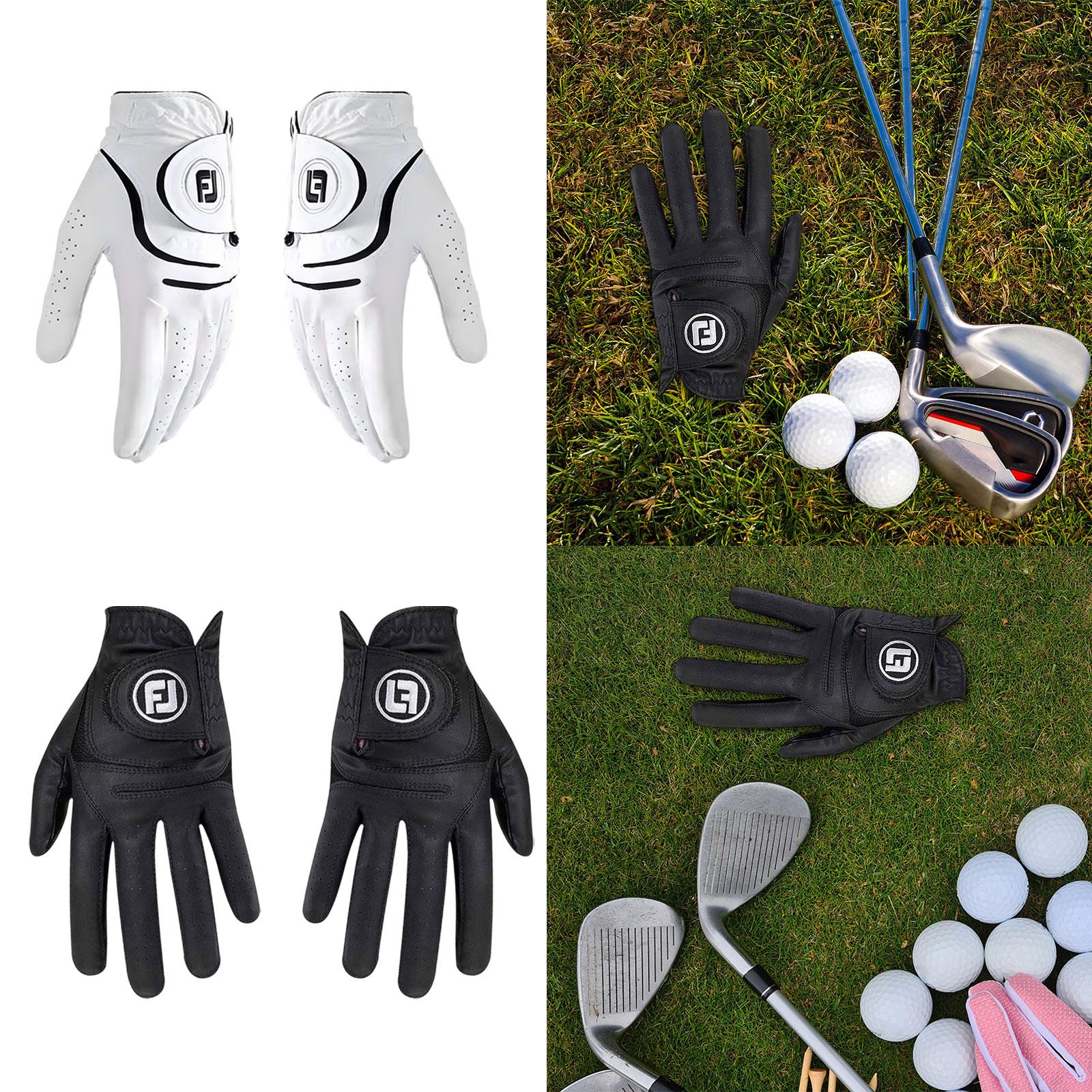 Golf Glove for Men Women Soft Comfortable Golf Training Glove for Golf Swing Left 22 White