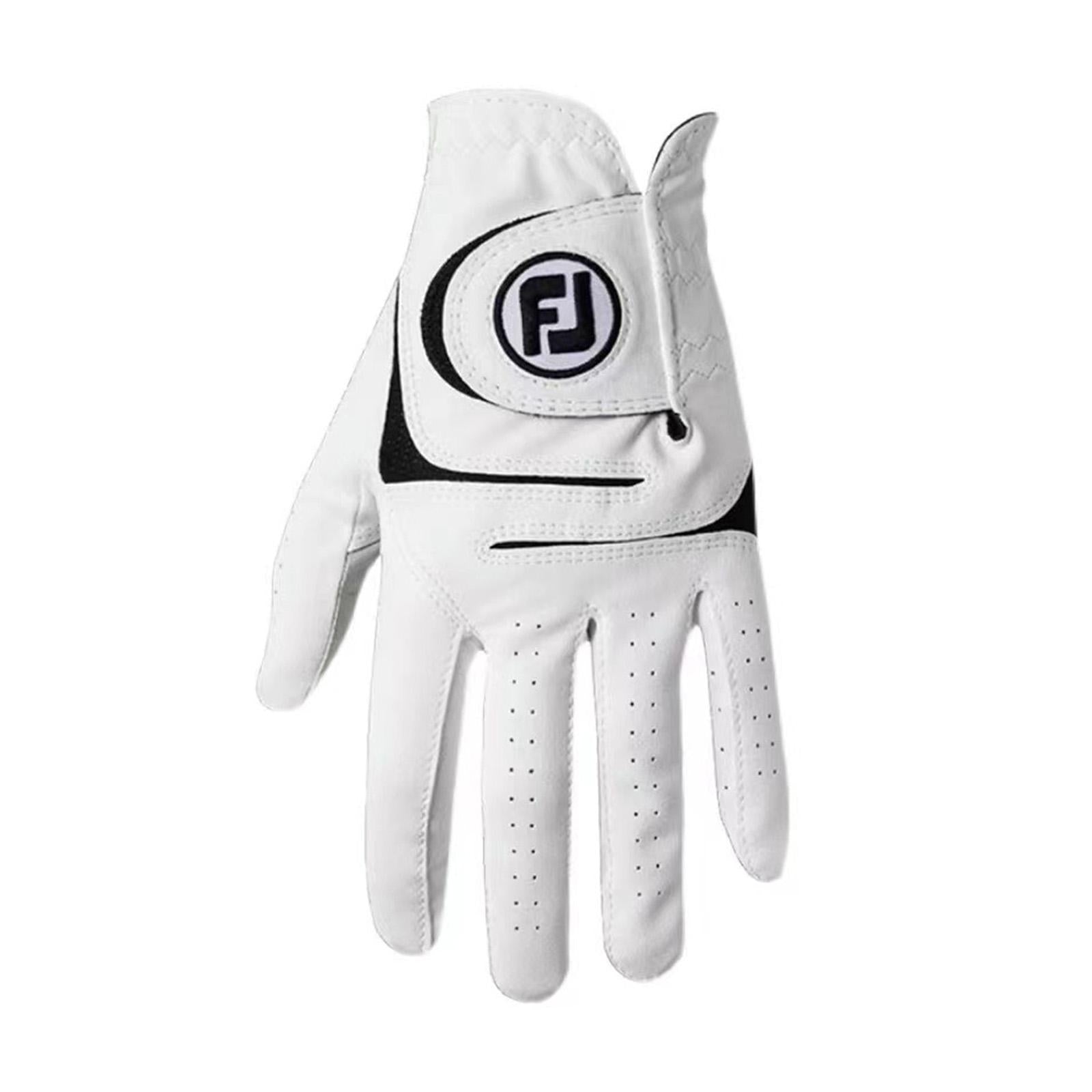 Golf Glove for Men Women Soft Comfortable Golf Training Glove for Golf Swing Left 22 White