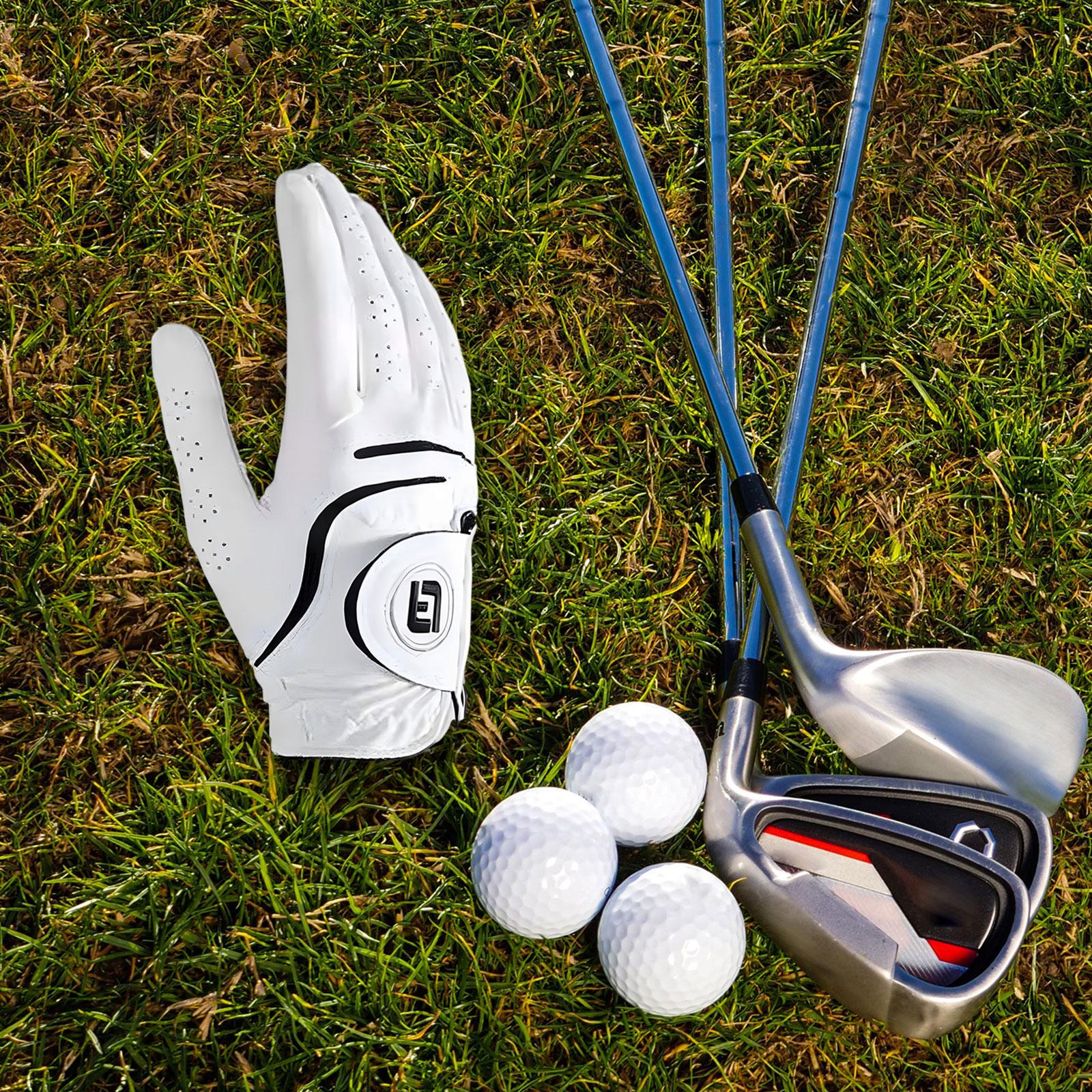 Golf Glove for Men Women Soft Comfortable Golf Training Glove for Golf Swing Right 26 White