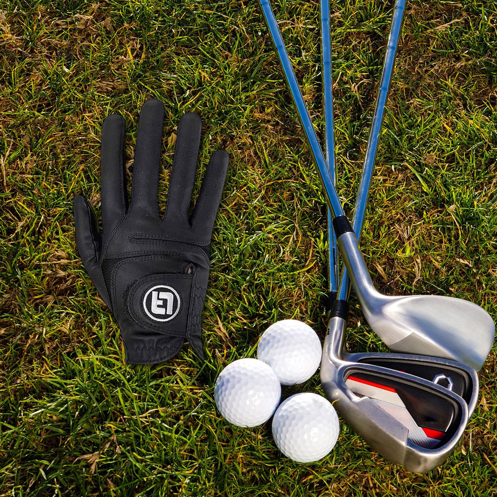 Golf Glove for Men Women Soft Comfortable Golf Training Glove for Golf Swing Right 24 Black