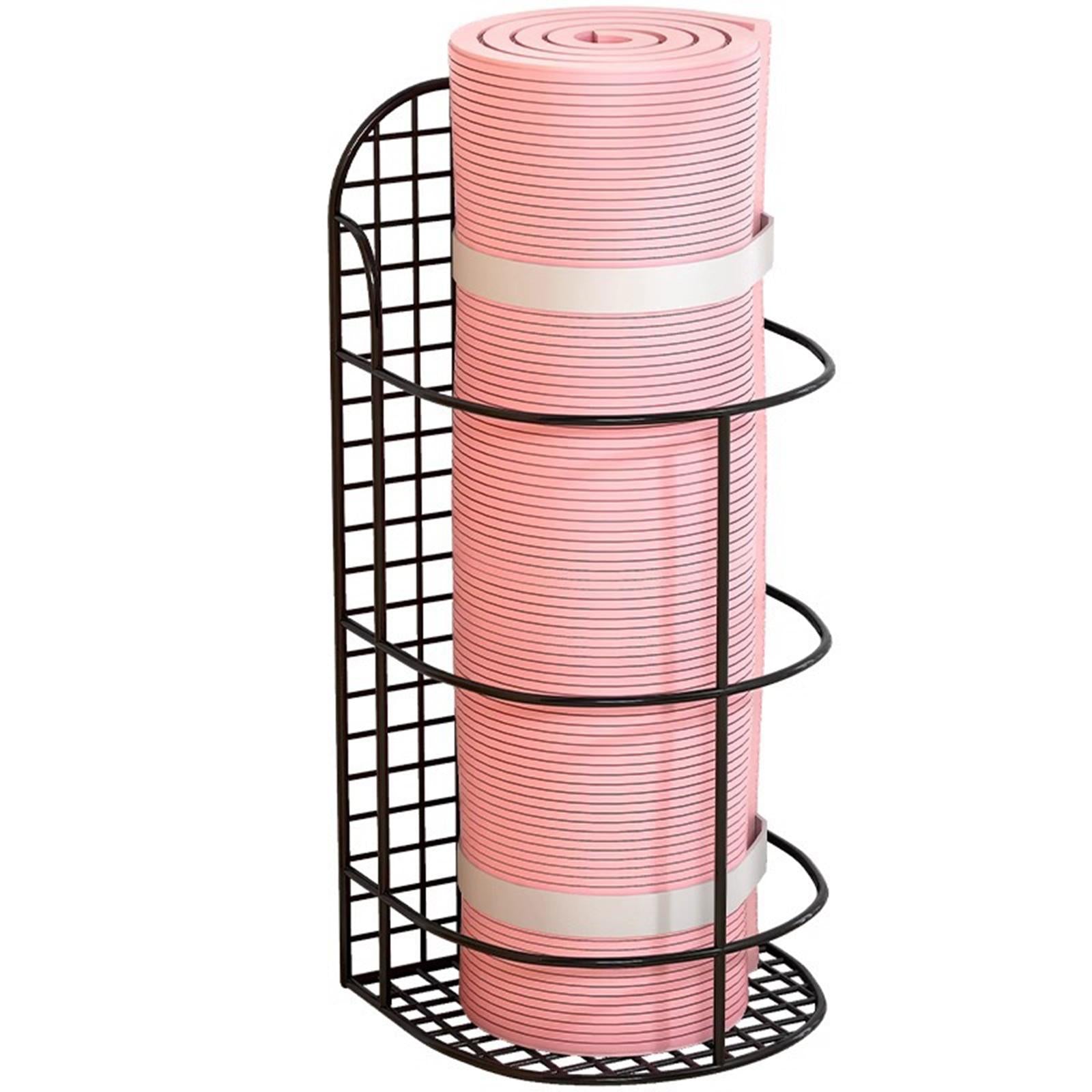Yoga Mat Storage Basket Equipment Corner Shelf for Dumbbell Resistance Bands