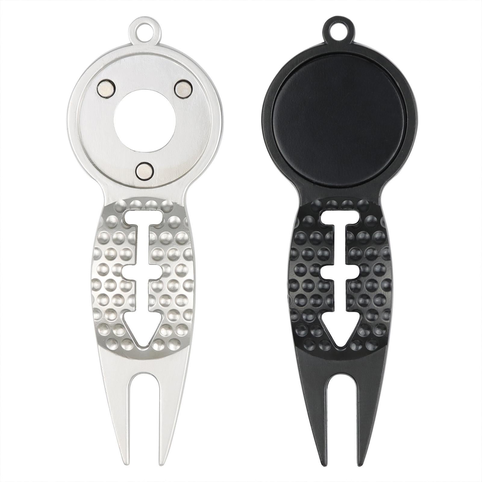 Golf Divot Repair Tool Lightweight Durable Green Tool Lawn Repair Prong ergent