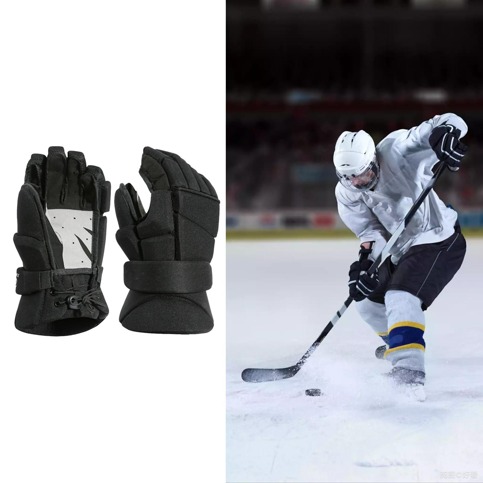 Hockey Gloves Men's Fencing Gloves for Martial Arts Practicing Fencing Match 12cmx25cm