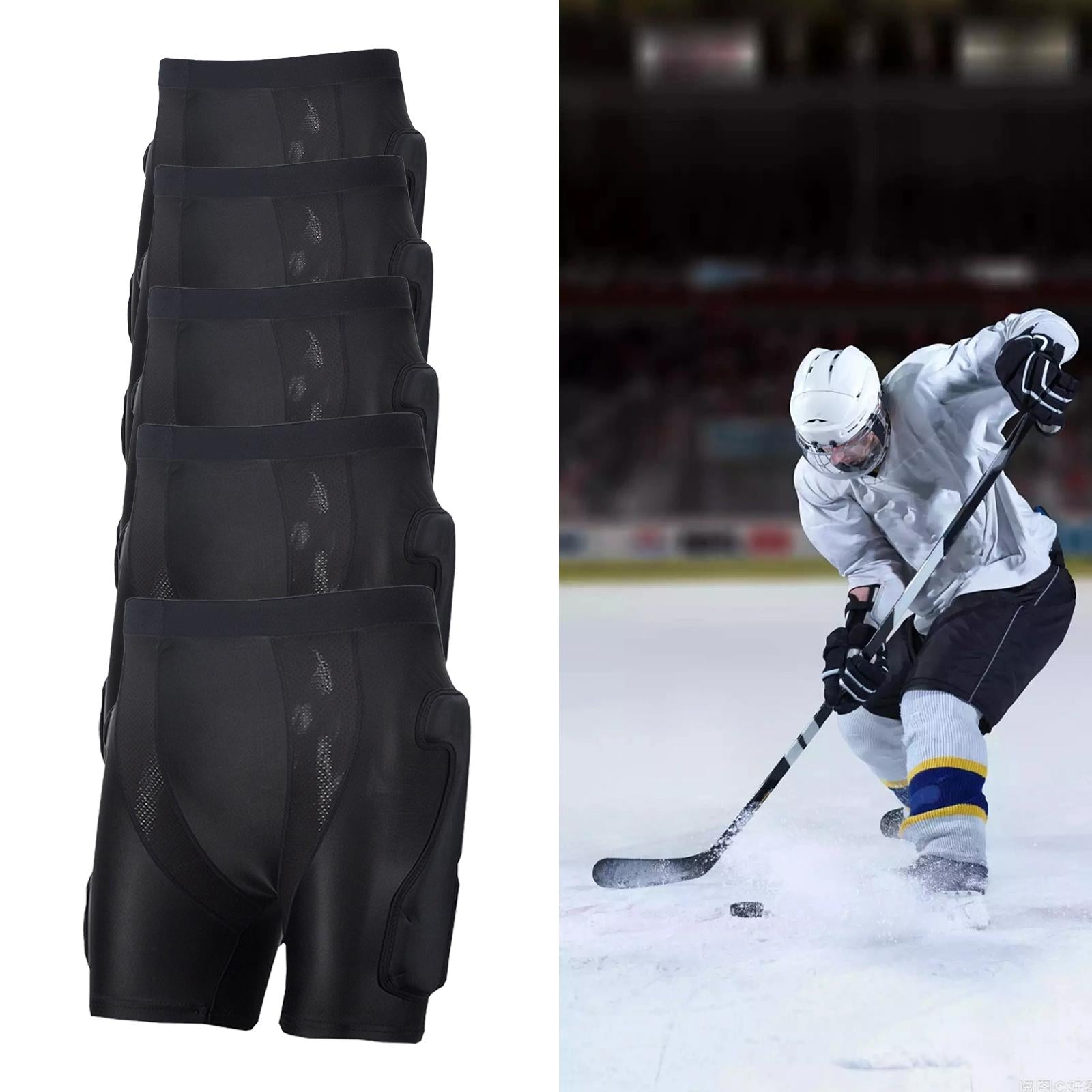 Protective Padded Shorts Skating Ski Hip Pad for Skateboard Ski Snowboarding S
