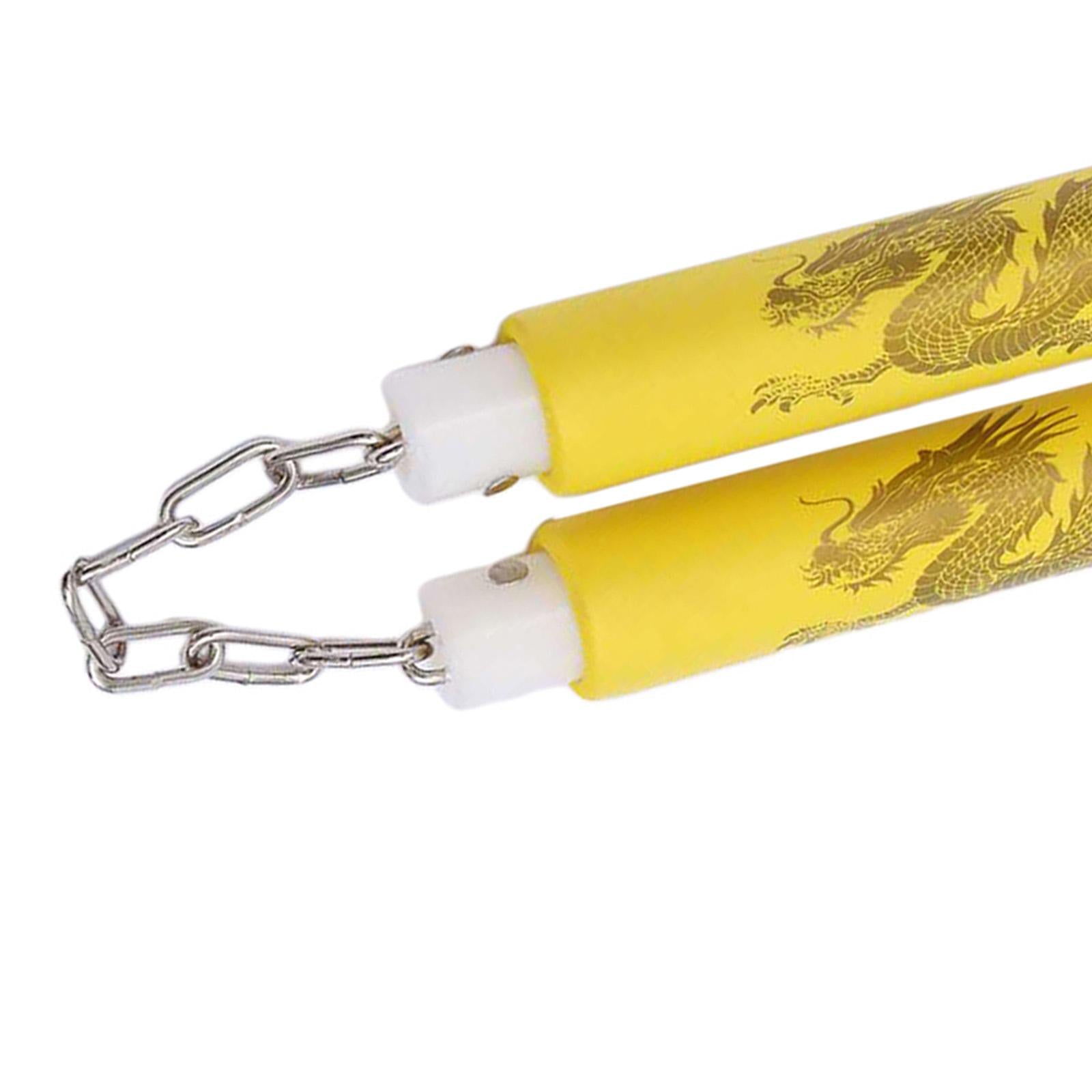 Foam Training Nunchucks Toys Chinese Nunchucks for Sports Karate Working Out Yellow