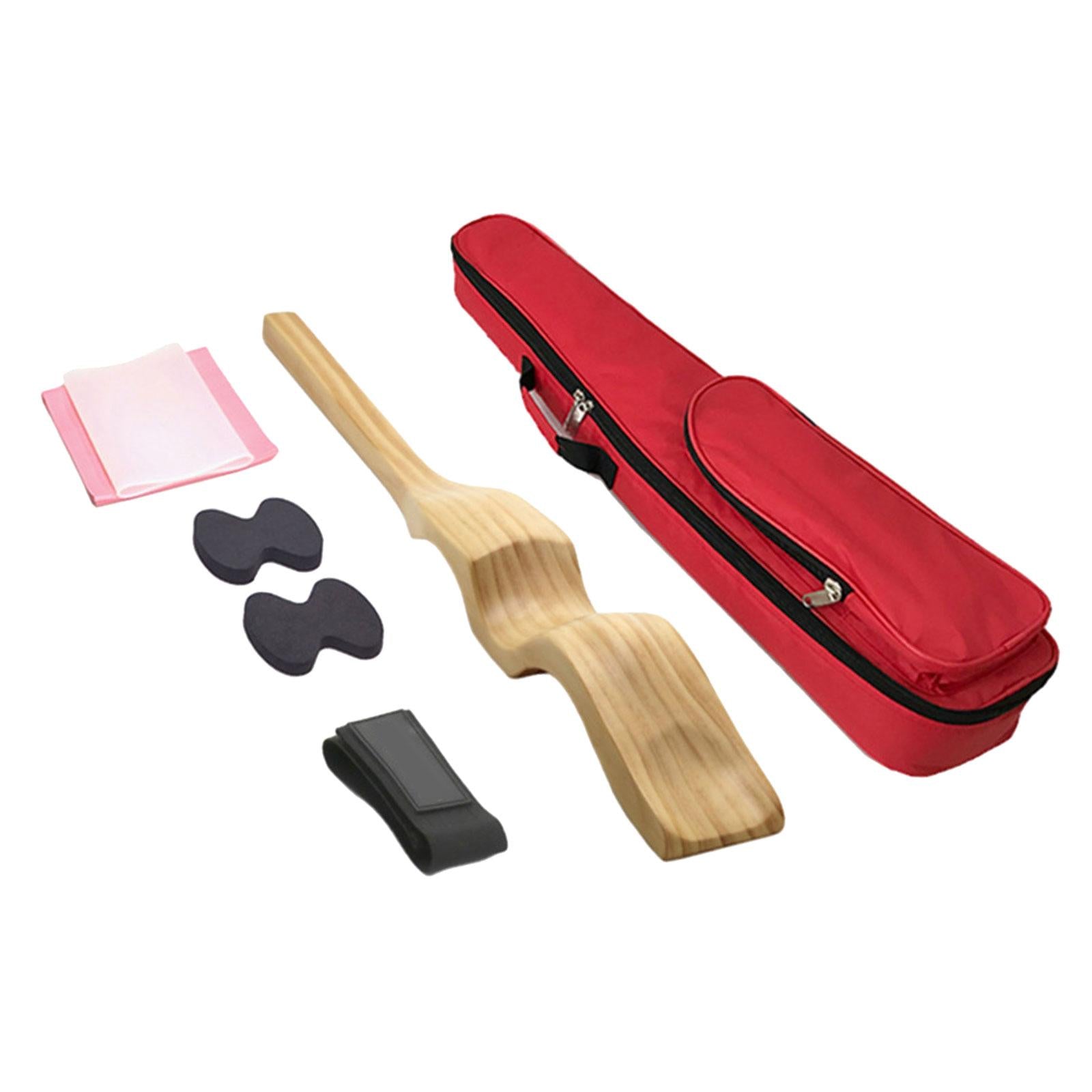 Ballet Foot Stretcher Set Practical Durable Portable Carry Arch Enhancer Red Bag