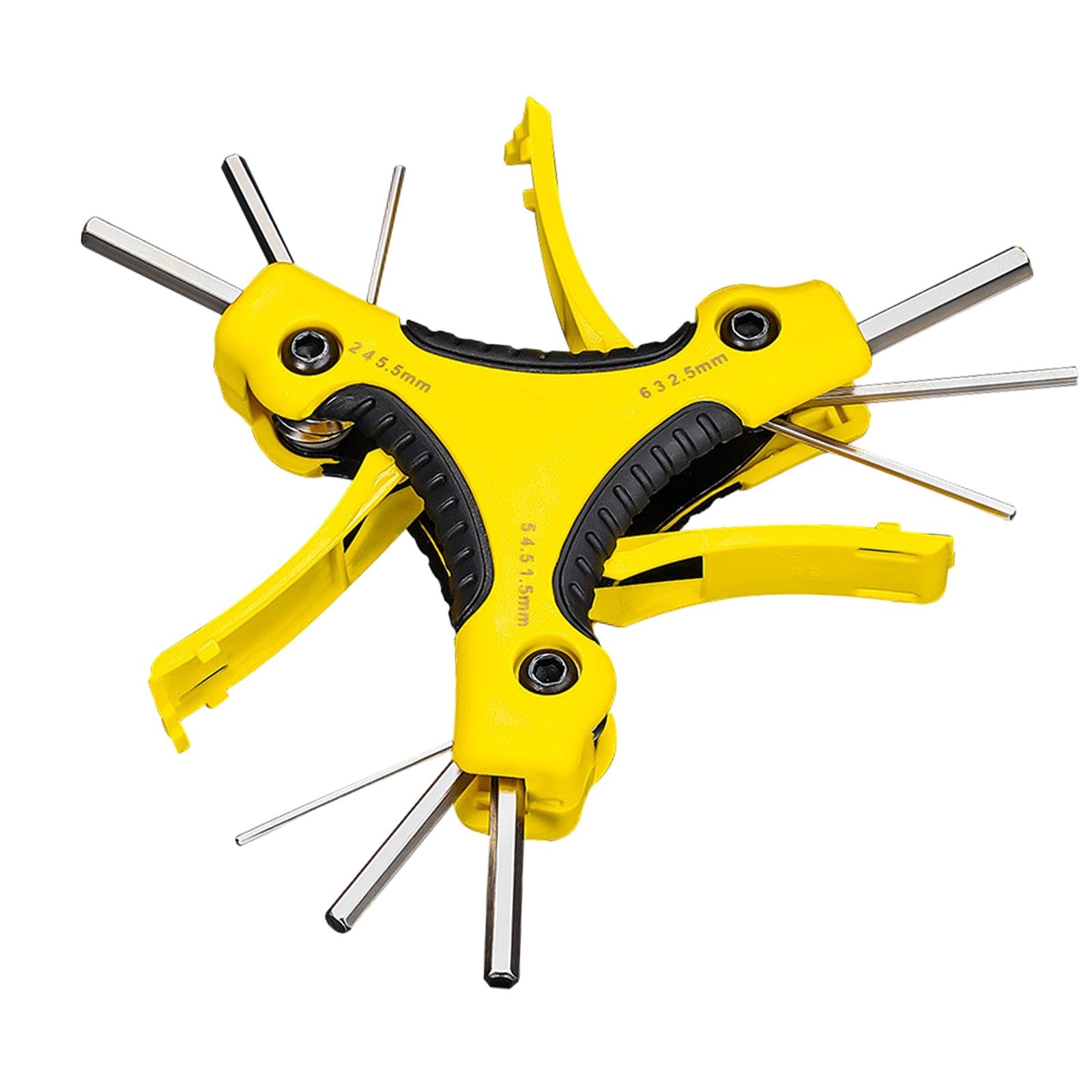 Allen Wrench Assembly Tool Hand Tools Cycling Bicycle Repair Tool Hex Wrench Yellow