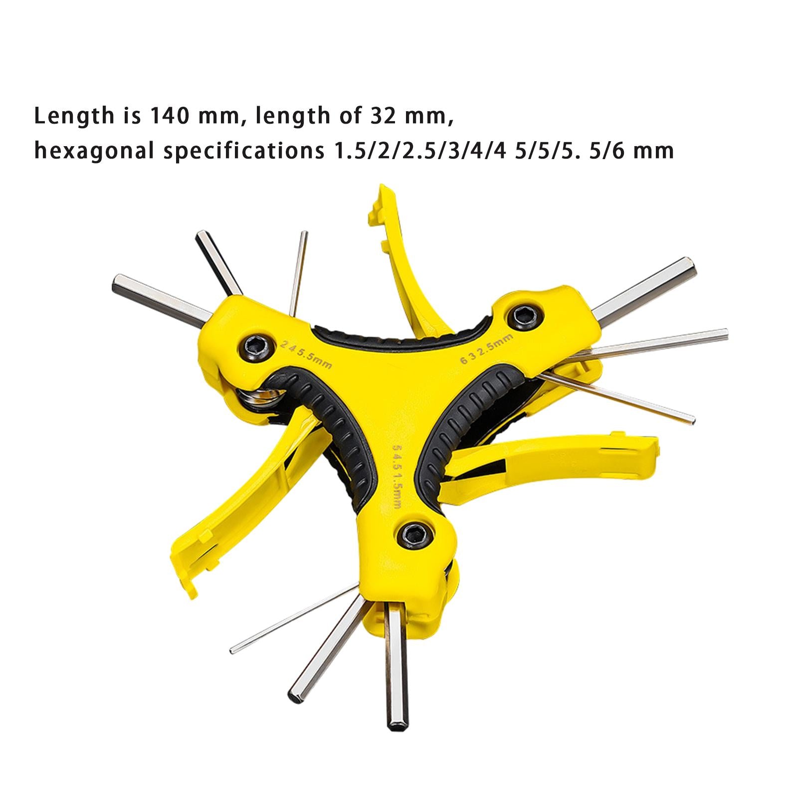 Allen Wrench Assembly Tool Hand Tools Cycling Bicycle Repair Tool Hex Wrench Yellow