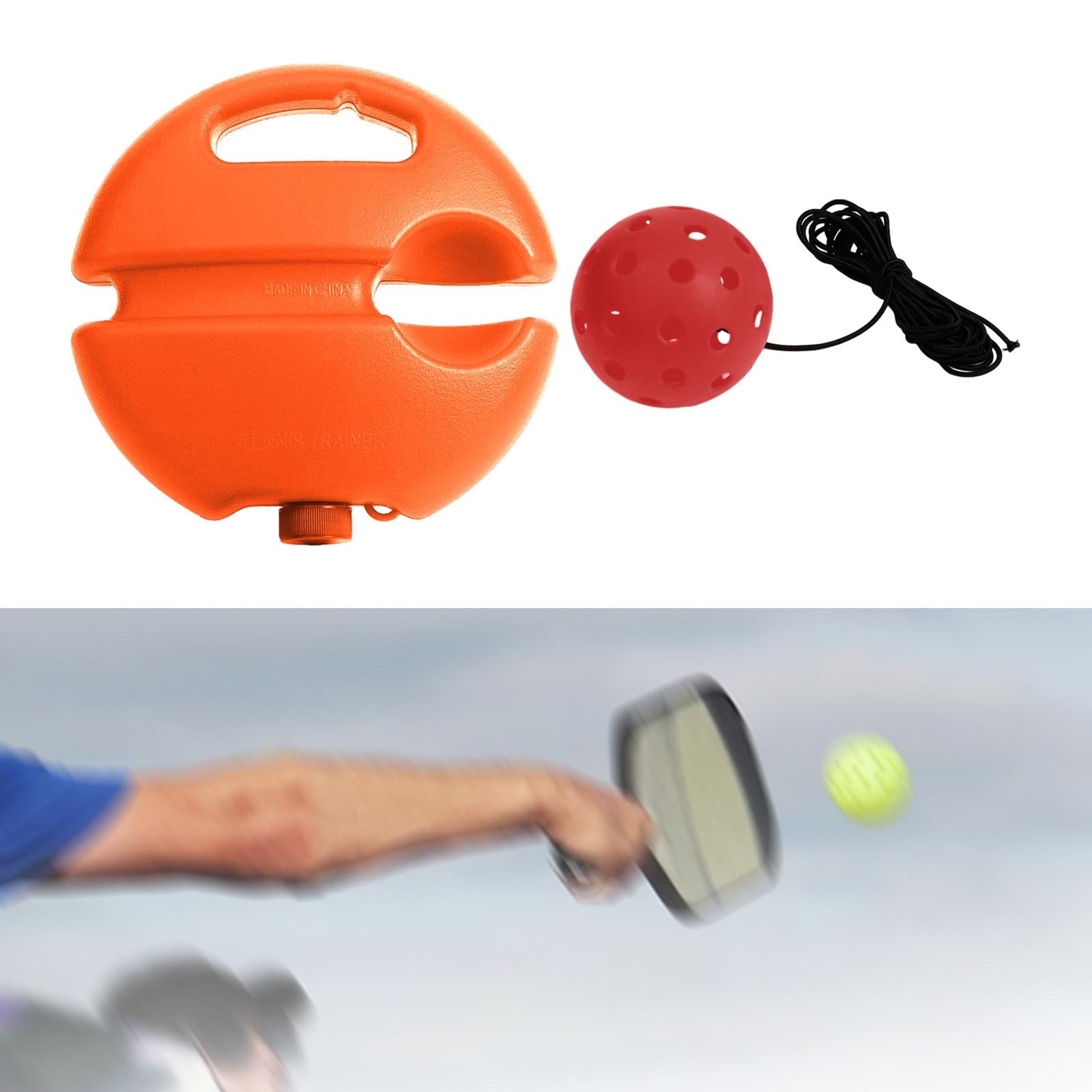Pickleball Trainer Portable Pickleball Training Base Partner Sparring Device Red Ball