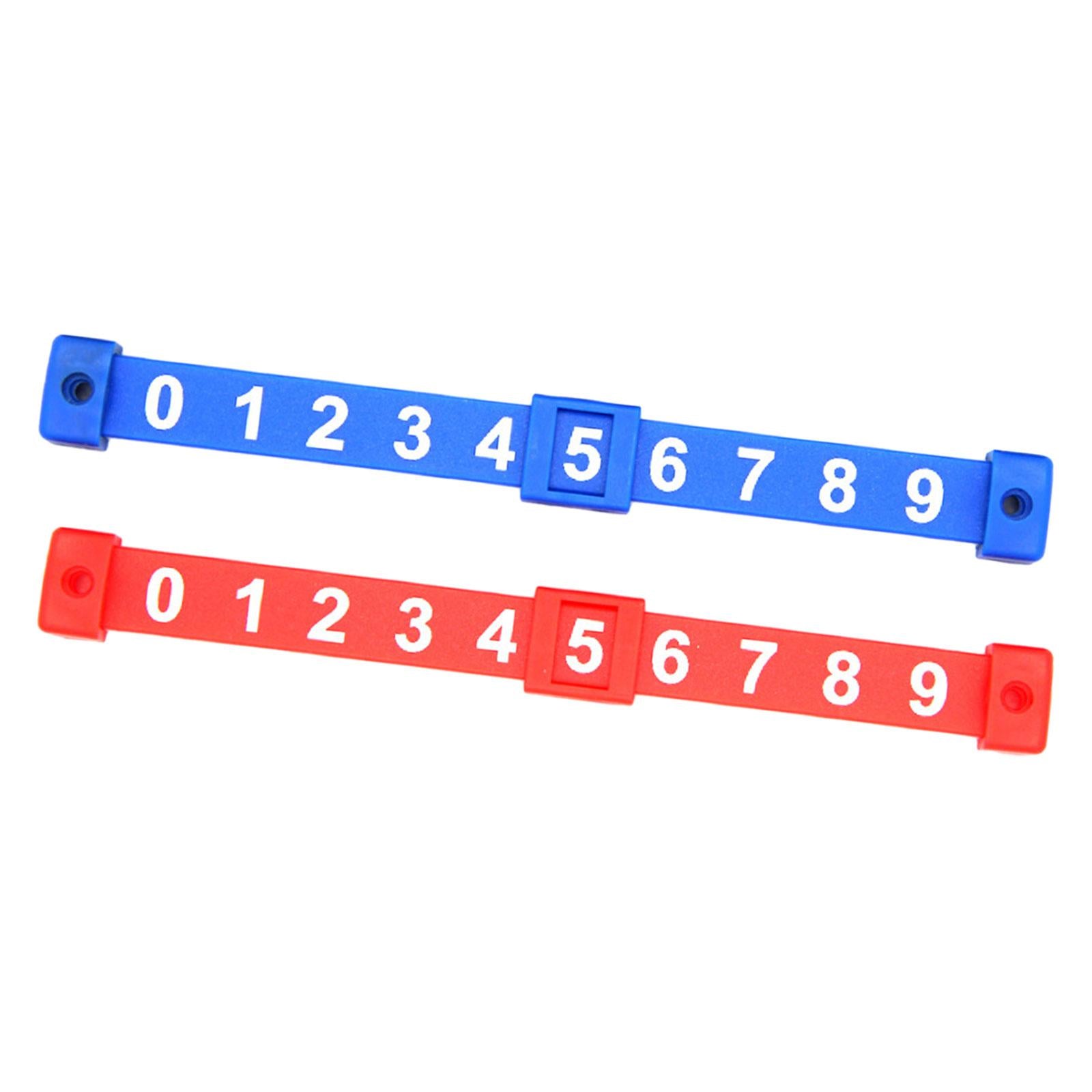 4x2Pcs Foosball Score Counter Kids Foosball Counters Foosball Table Scoreboard Red and Blue