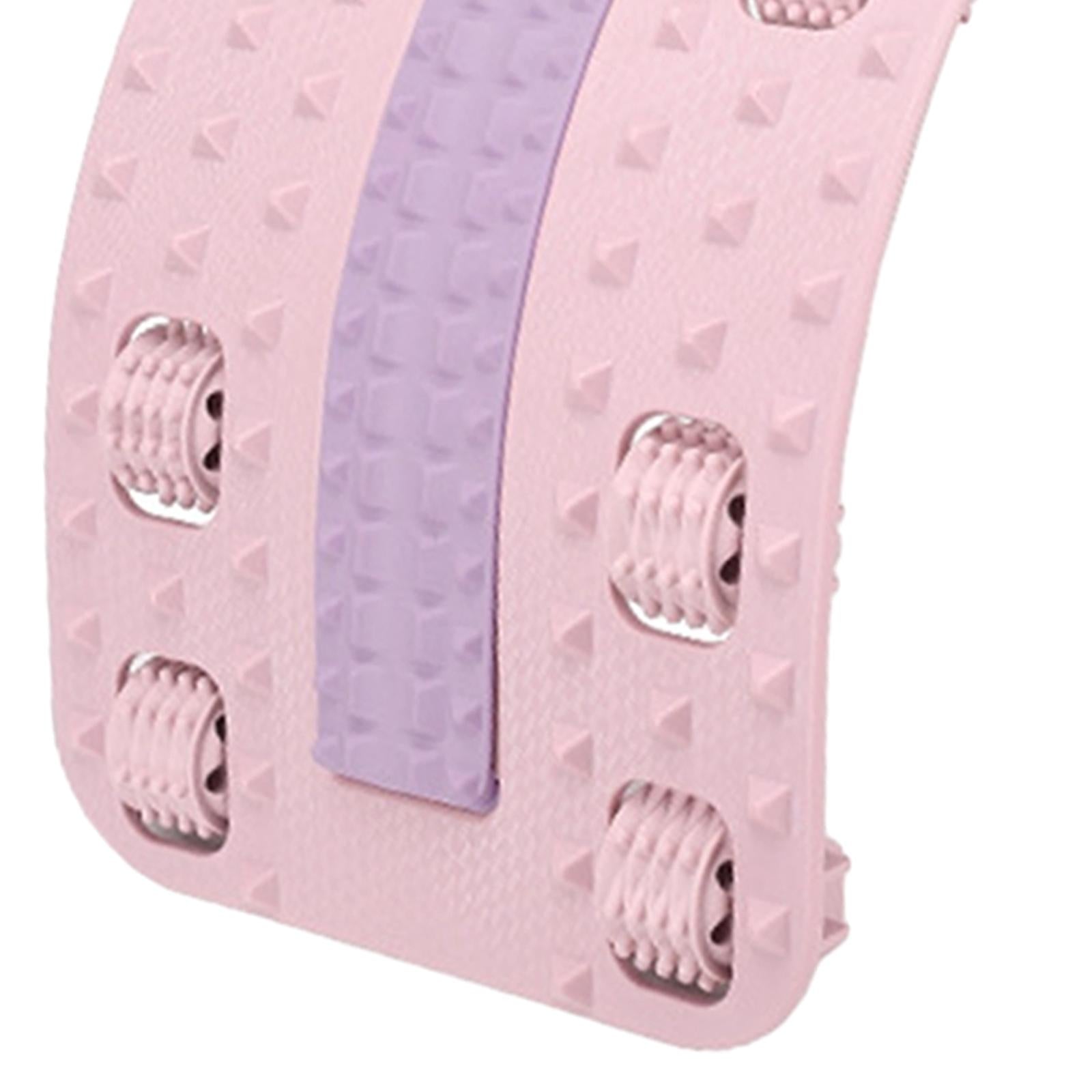 Neck Back Stretcher Massage Waist Back Neck Board for Sofa Chair Women Men Pink