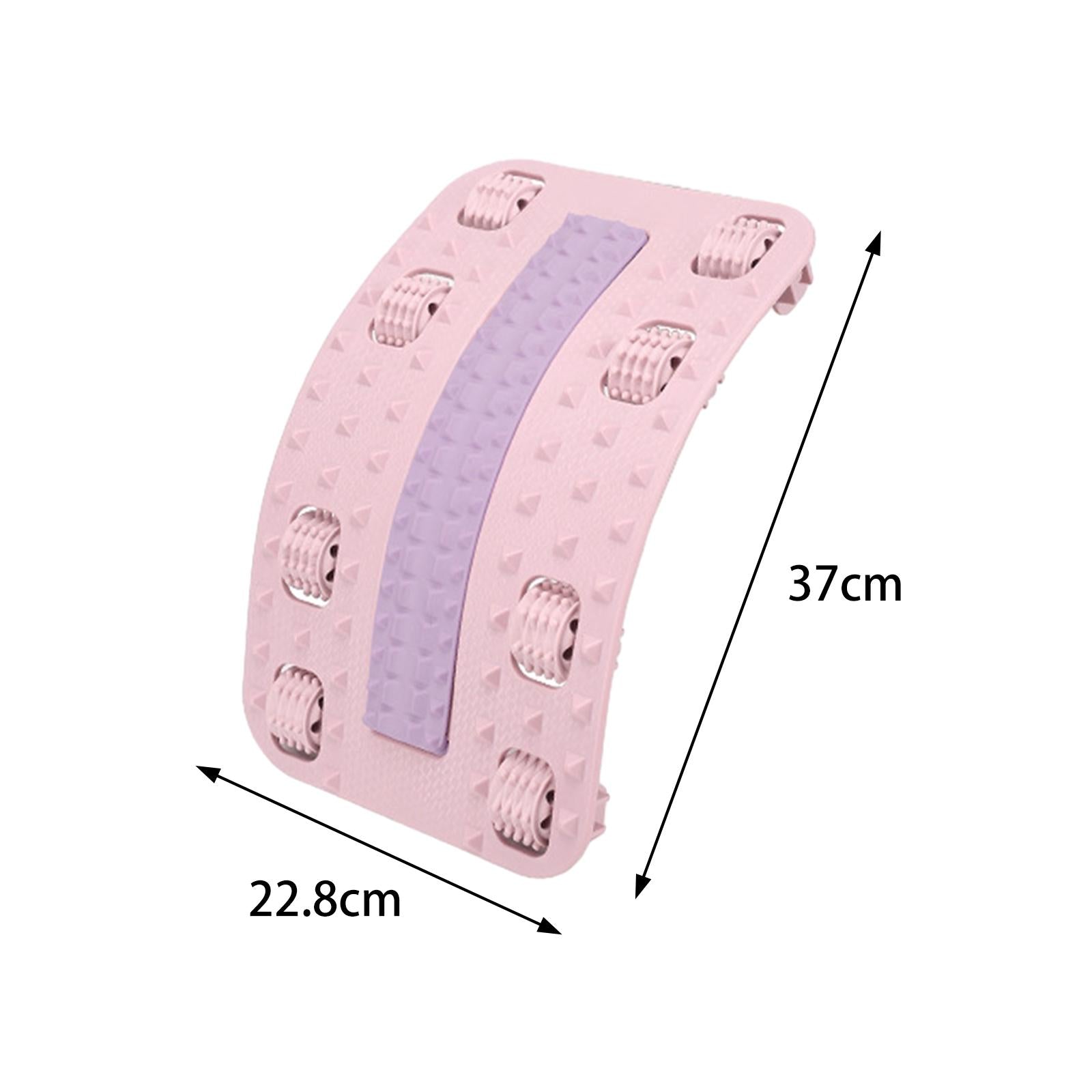 Neck Back Stretcher Massage Waist Back Neck Board for Sofa Chair Women Men Pink