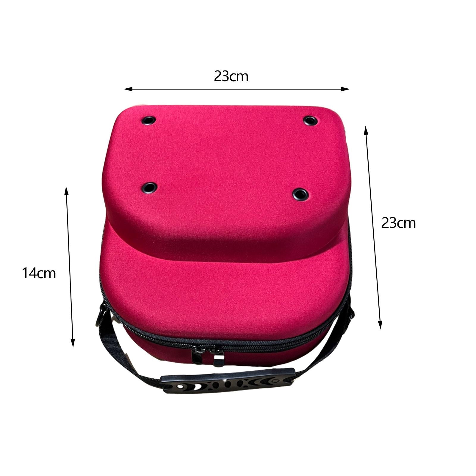Hat Carrier Travel Case Handbag Portable Carrying Hat Case for Baseball Caps red