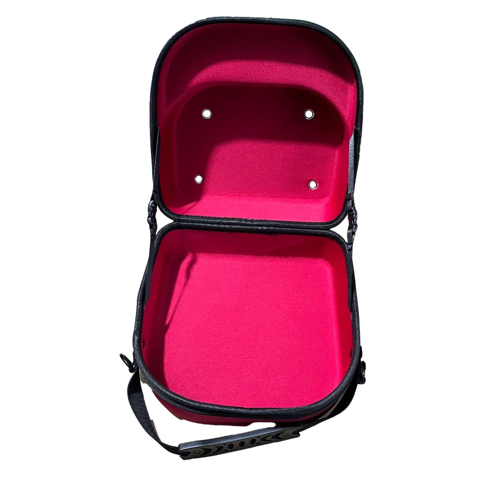 Hat Carrier Travel Case Handbag Portable Carrying Hat Case for Baseball Caps red