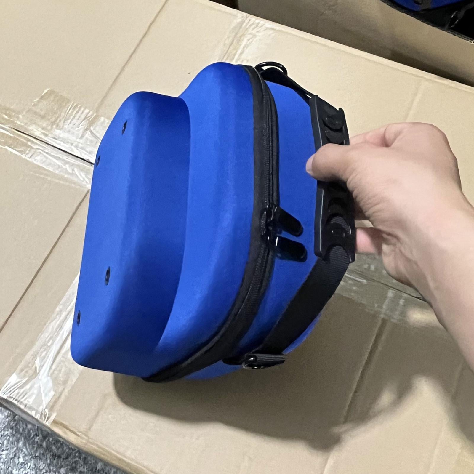 Hat Carrier Travel Case Handbag Portable Carrying Hat Case for Baseball Caps blue