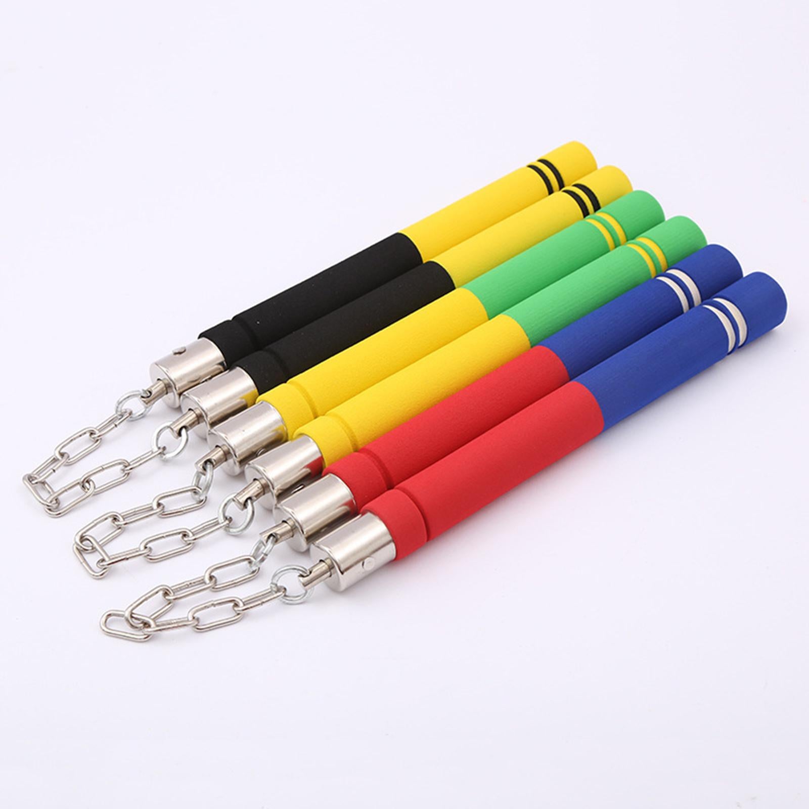 Foam Nunchucks for Kids Adults Toy Nunchakus for Sports Practicing Taekwondo Black Yellow