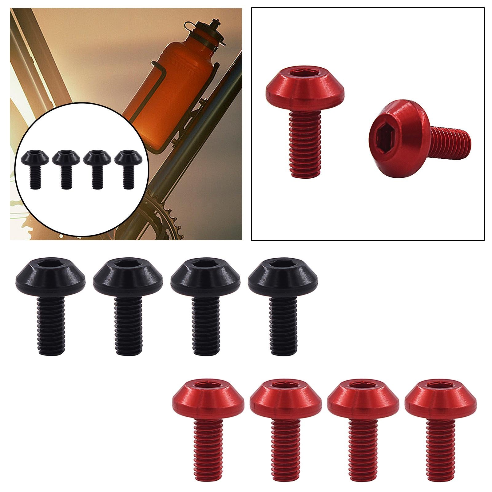 3x4Pcs Water Bottle Cages Screw Bolt Cycling Bike Screw Kettle Holder Screw