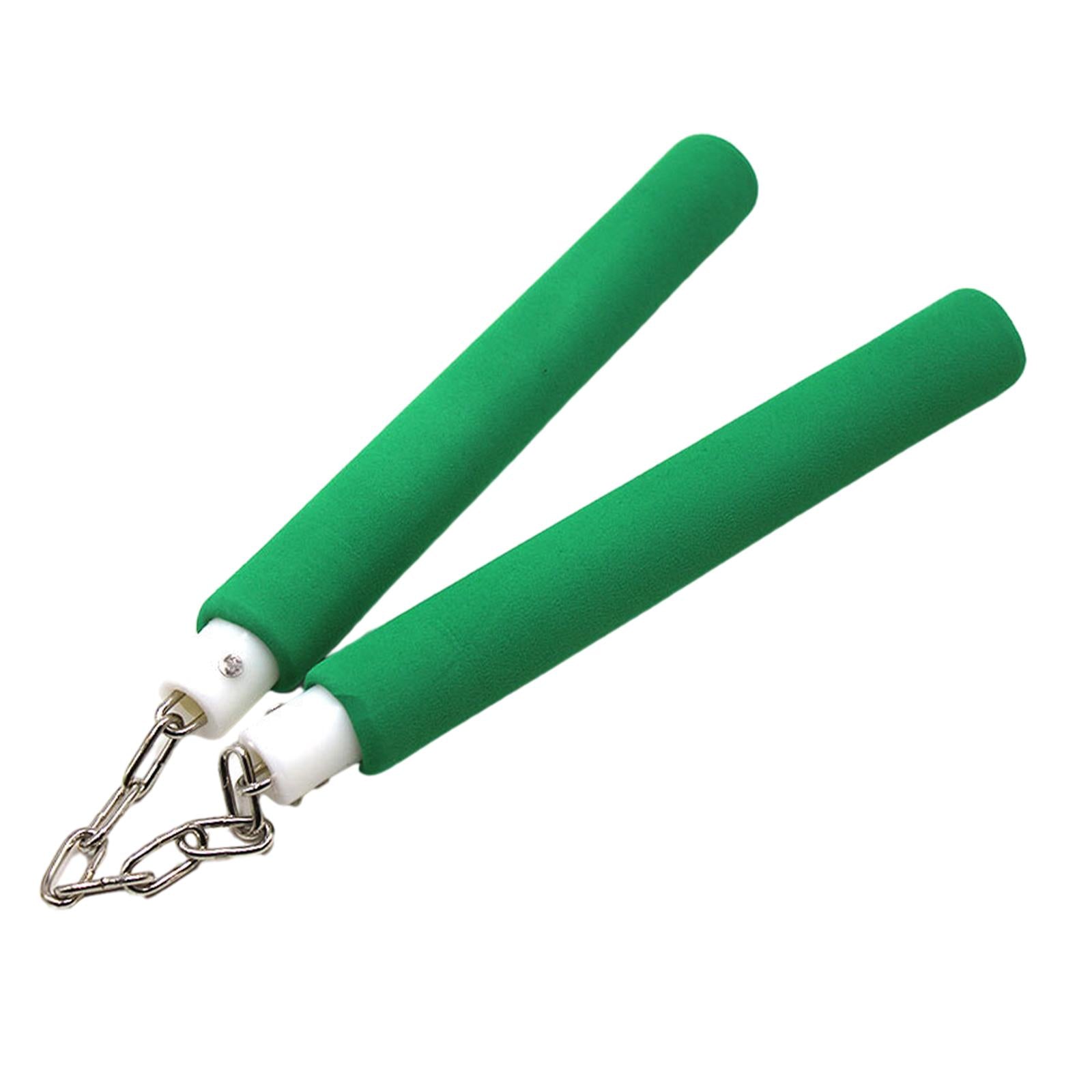 Practice Nunchucks Practice Stick for Martial Arts Professionals Kids Adults Green