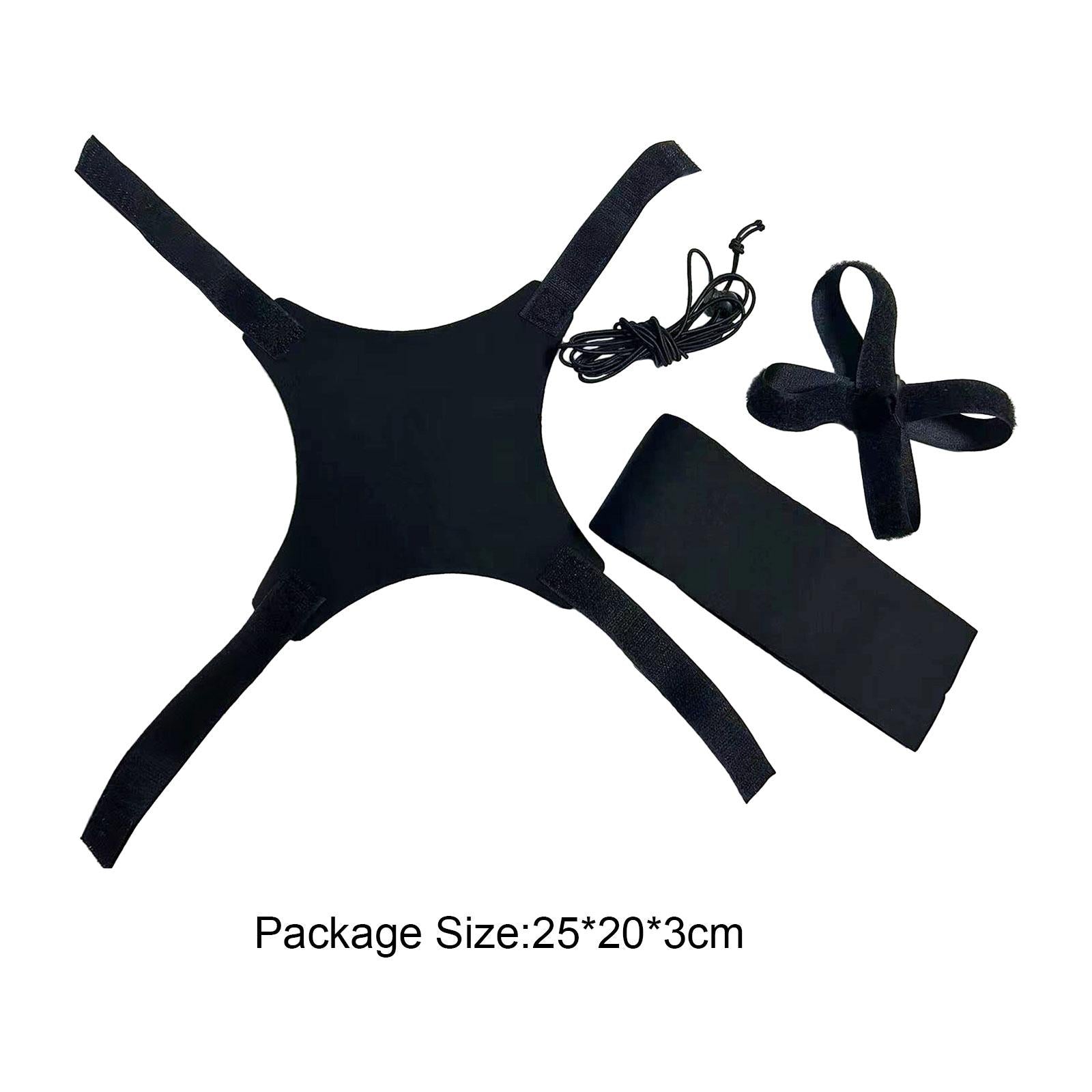 Soccer Trainer Control Skills Solo Practice for Football Skills Improvement 4 Straps Black
