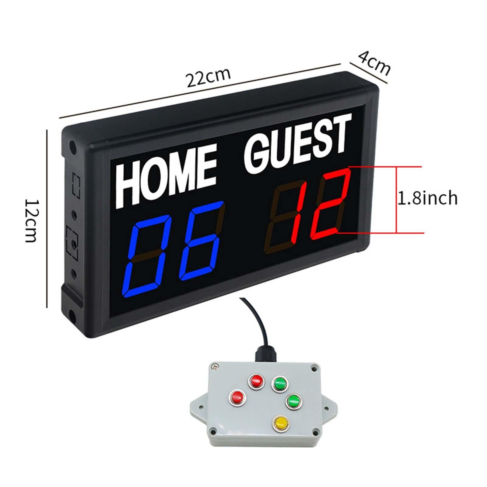 Electronic Scoreboard Mini Digital Scoreboard for Competition Outdoor Soccer