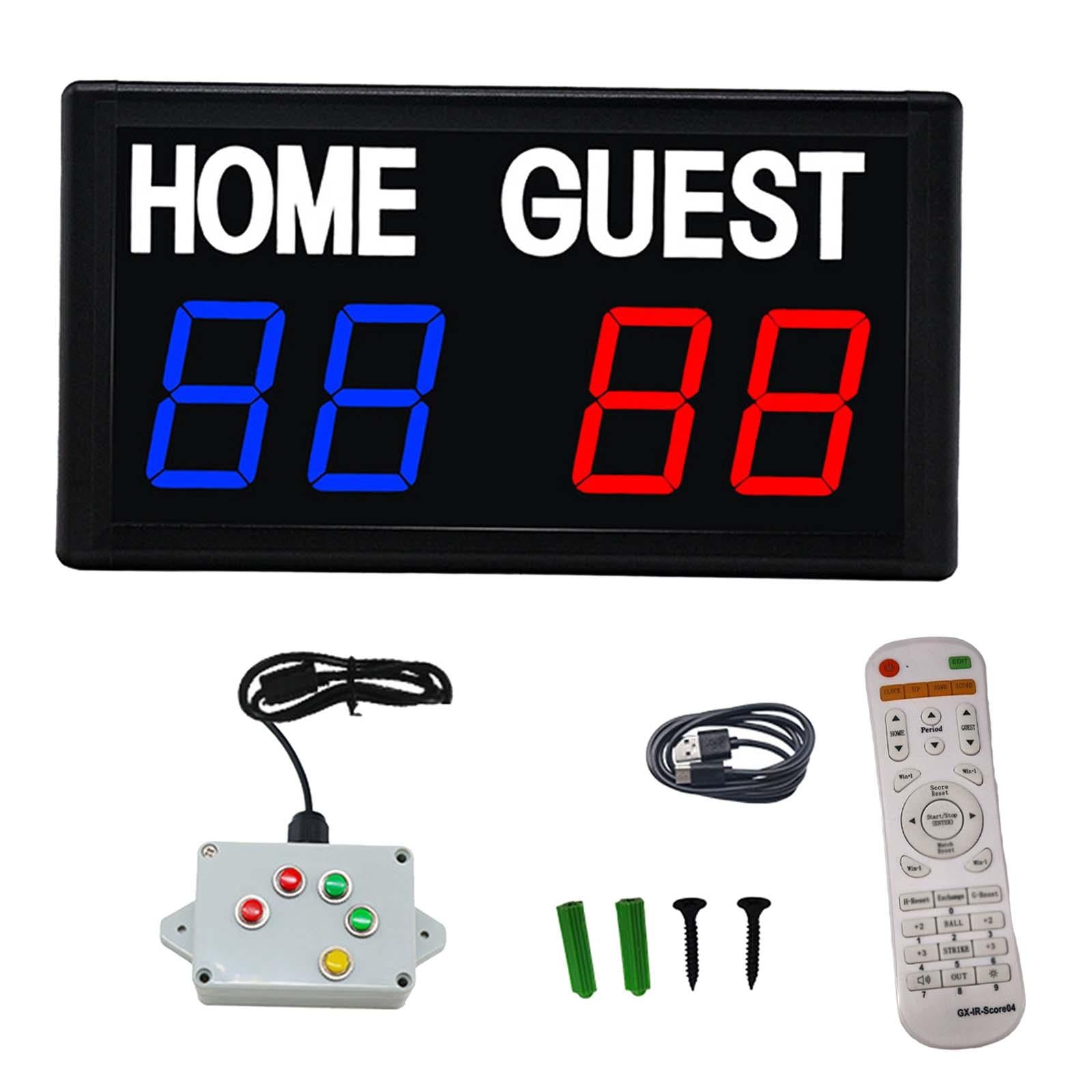 Electronic Scoreboard Mini Digital Scoreboard for Competition Outdoor Soccer