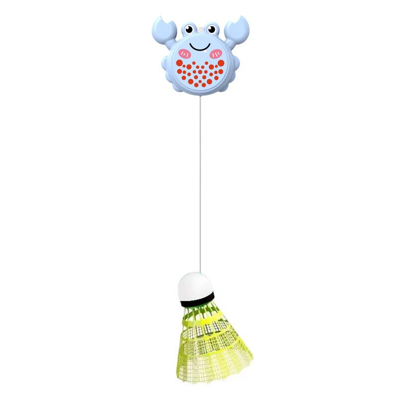 Hanging Badminton Trainer Badminton Training for Game Indoor Playing Workout yellow