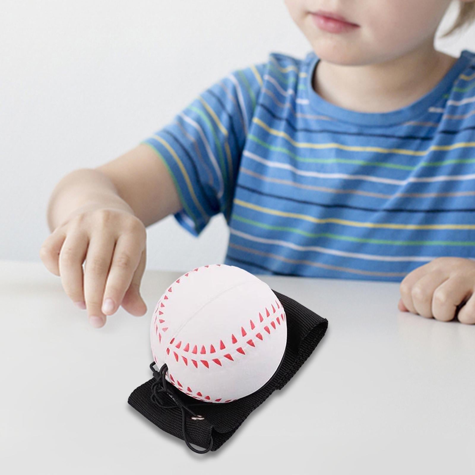 Wrist Return Ball Finger Exercise Sport Toys Portable Wrist Band Rubber Ball Baseball