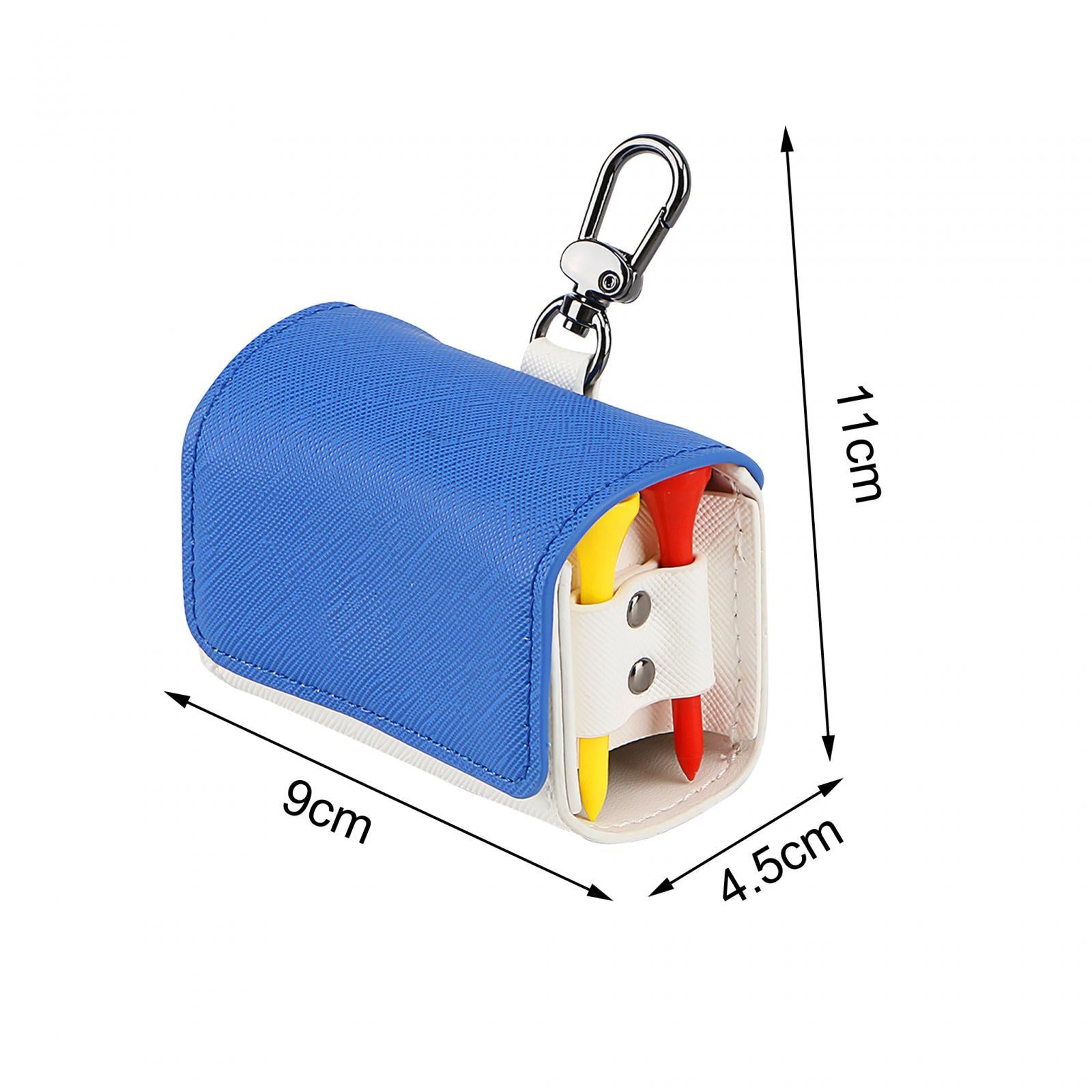 Golf Tee Holder Pouch Golf Ball Collector Container Case Golf Ball Waist Bag Light Blue